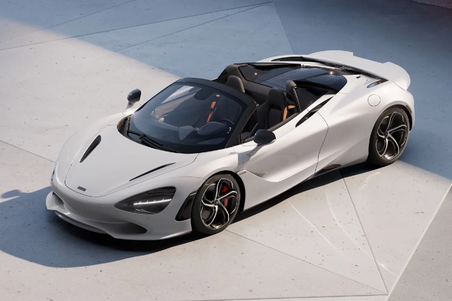 McLaren 750S Birds Eye View