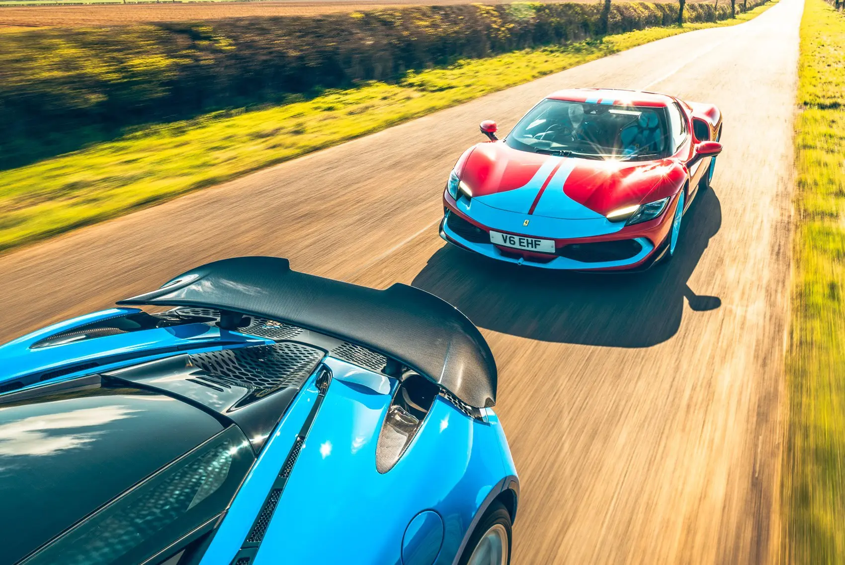 McLaren 750S and Ferrari 296 GTB