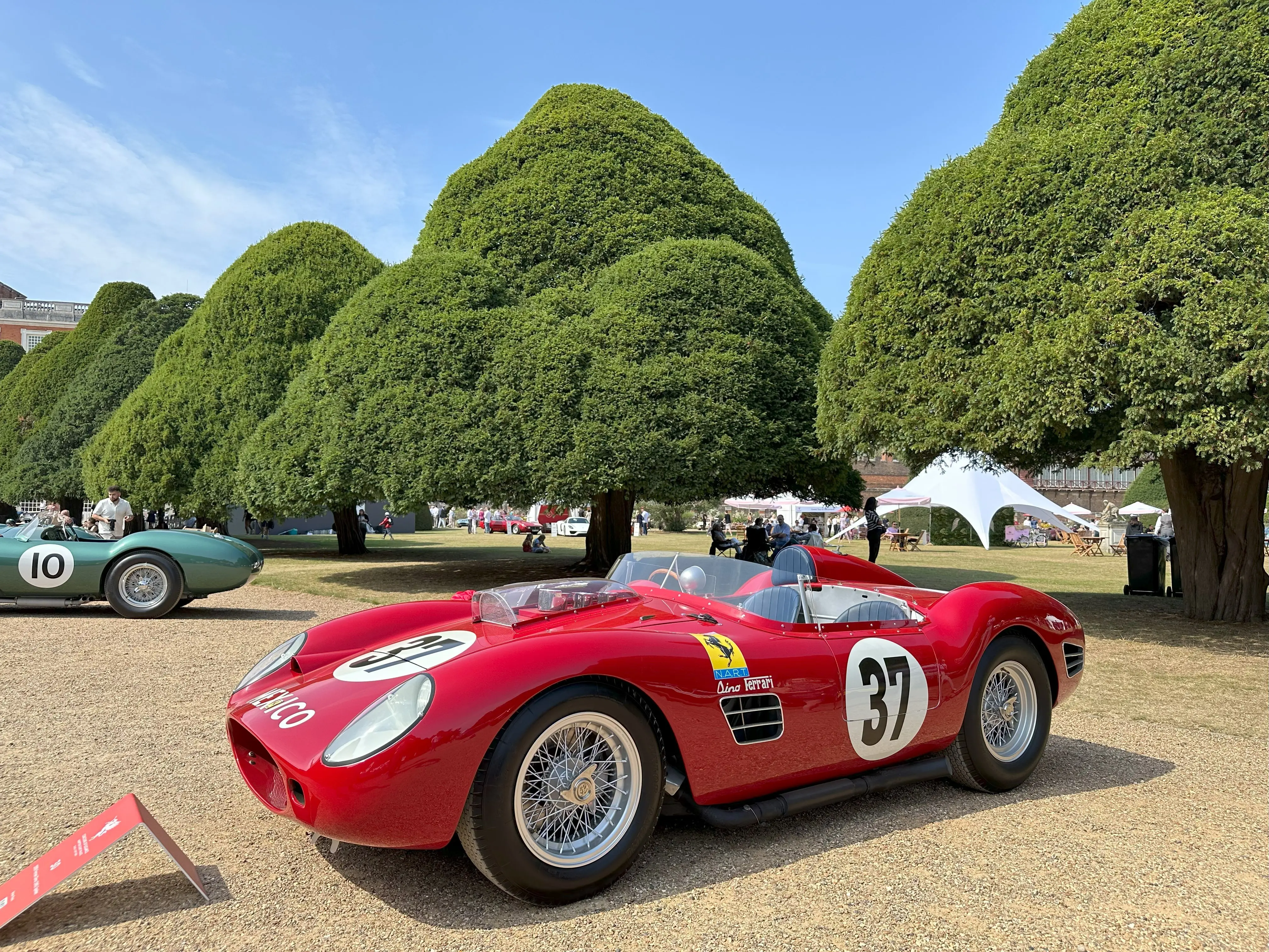 1959 Ferrari Dino 196 S Spider, Front Left, Concours of Elegance 2024 at Hampton Court Palace