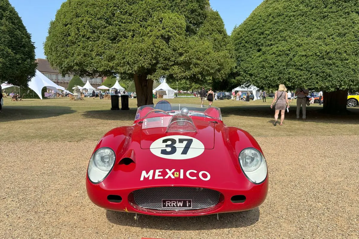 1959 Ferrari Dino 196 S Spider, Front Centre, Concours of Elegance 2024 at Hampton Court Palace