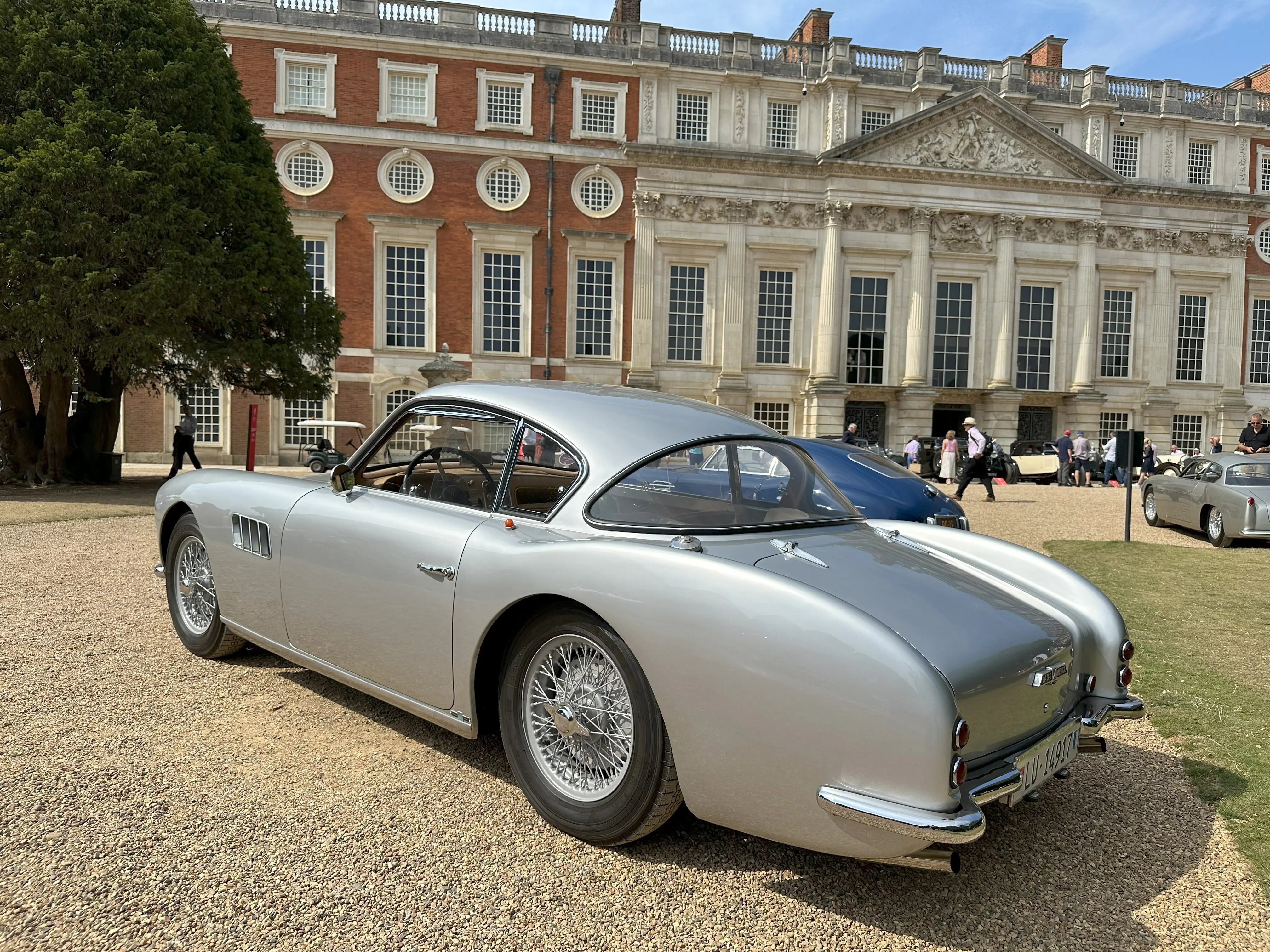 1957 Talbot-Lago T14 America Coupe, rear left side, featured at the Concours of Elegance 2024.