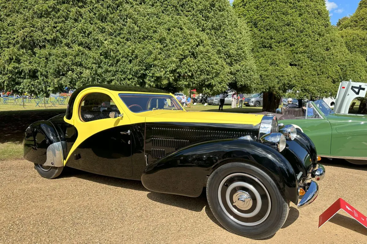 Concours of Elegance 2025 (1940 Bugatti Type 57 Atalante -front side view)