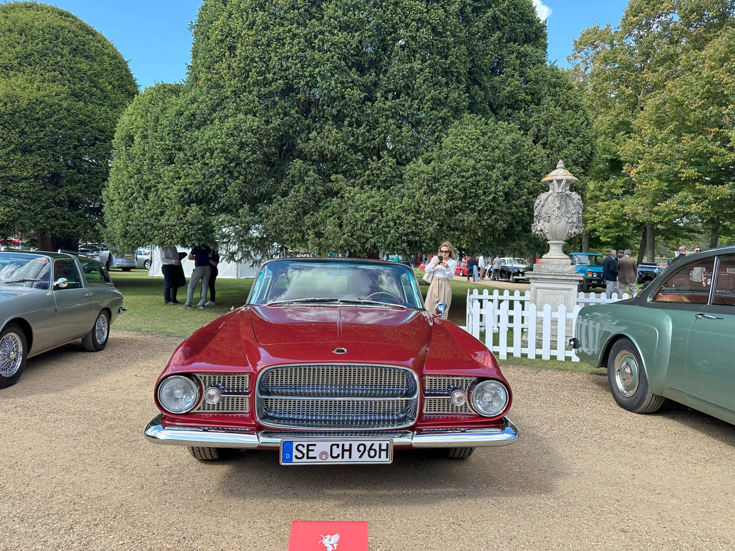 Concours of Elegance 2025 (1961 Ghia L 6.4 Coupe - front view)