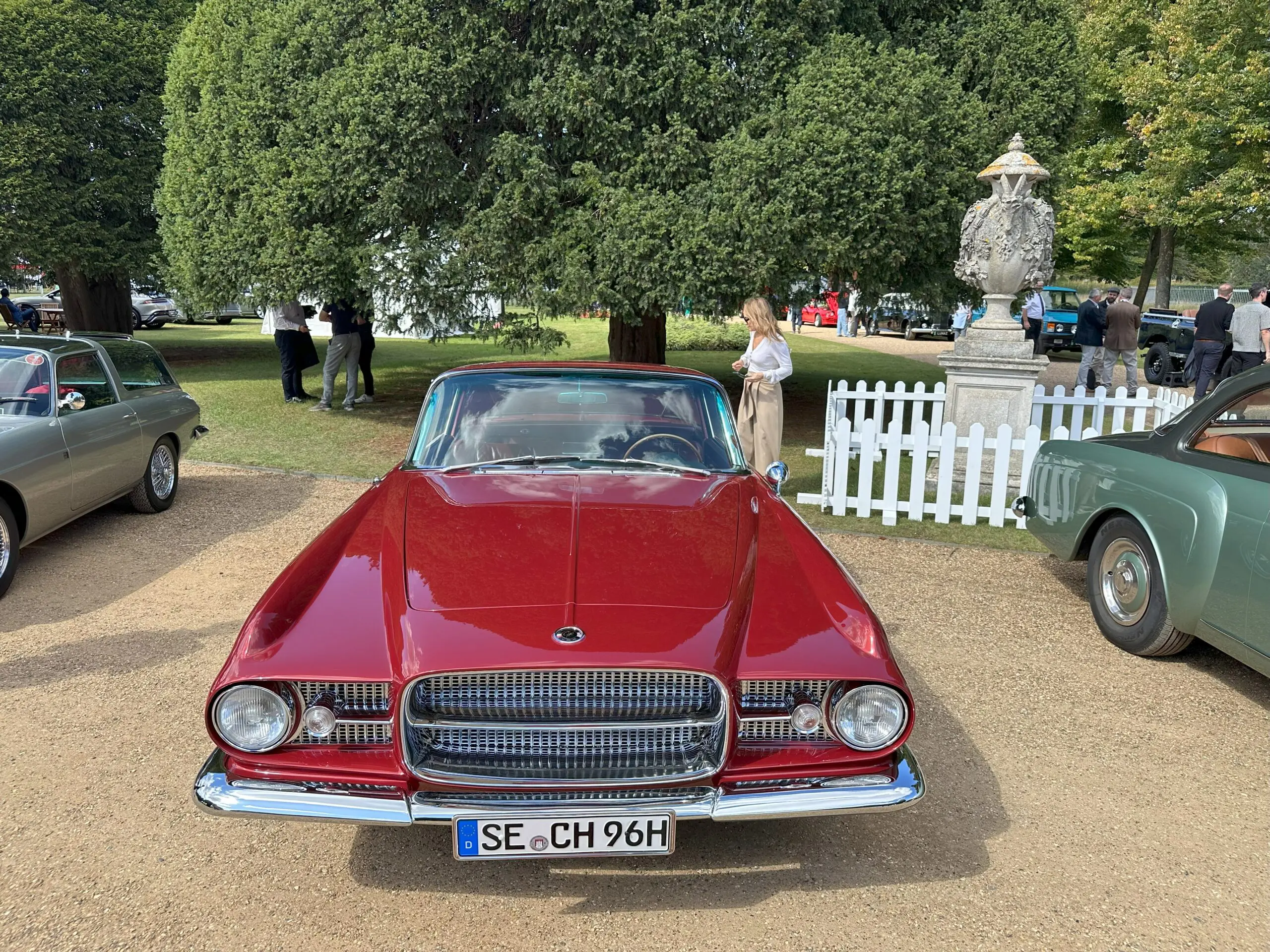 Concours of Elegance 2025 (1961 Ghia L 6.4 Coupe - high front view)