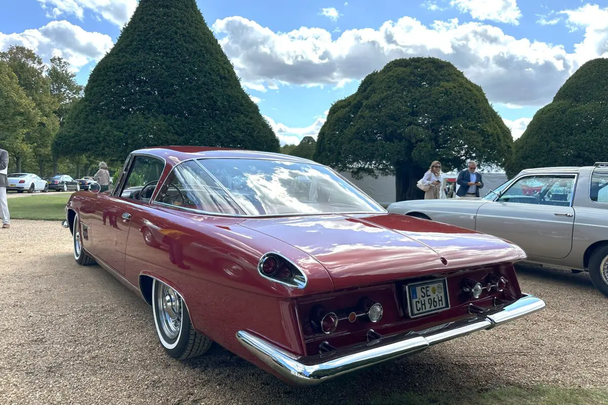 Concours of Elegance 2025 (1961 Ghia L 6.4 Coupe - rear side view)