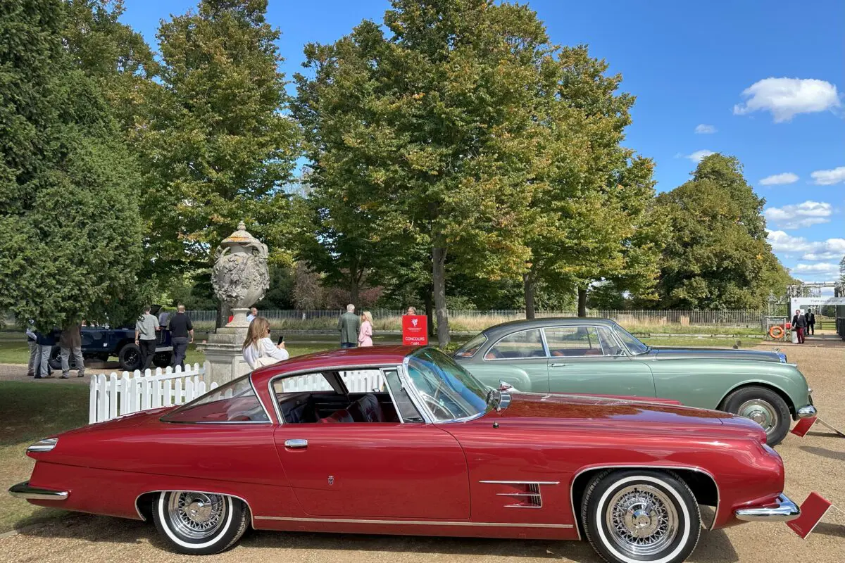 Concours of Elegance 2025 (1961 Ghia L 6.4 Coupe - side view)