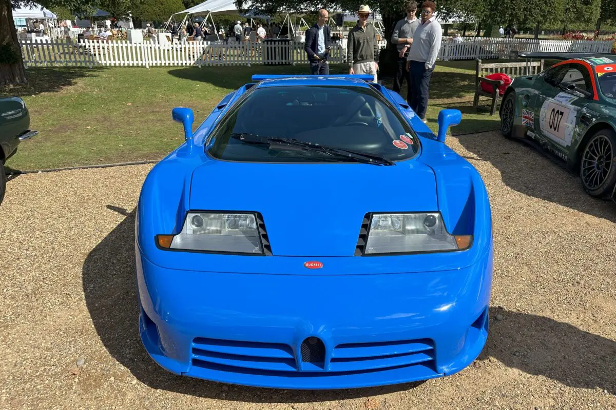 Concours of Elegance 2025 (1994 Bugatti EB110 America - high front view)