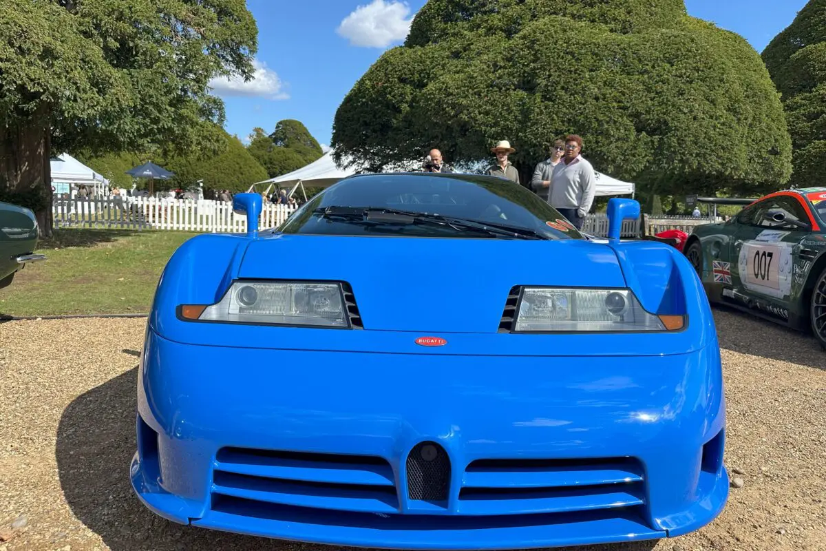 Concours of Elegance 2025 (1994 Bugatti EB110 America - low front view)