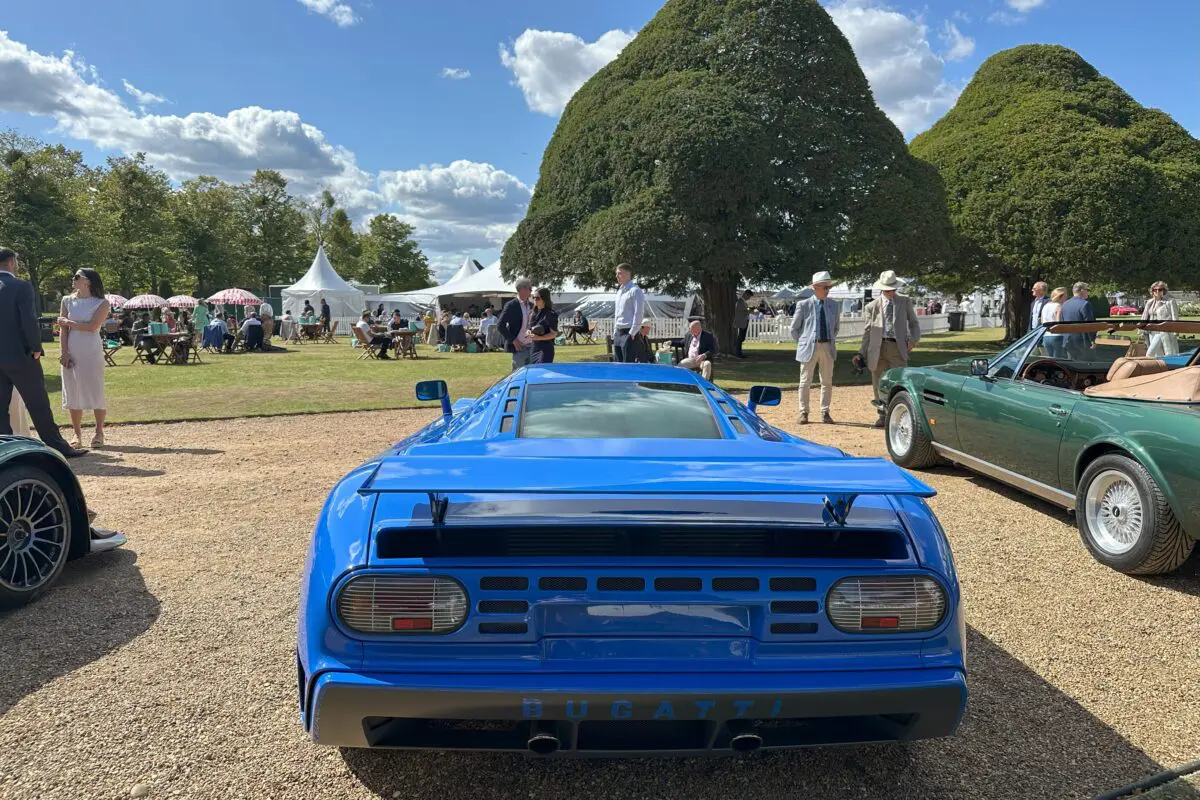 Concours of Elegance 2025 (1994 Bugatti EB110 America - rear view)