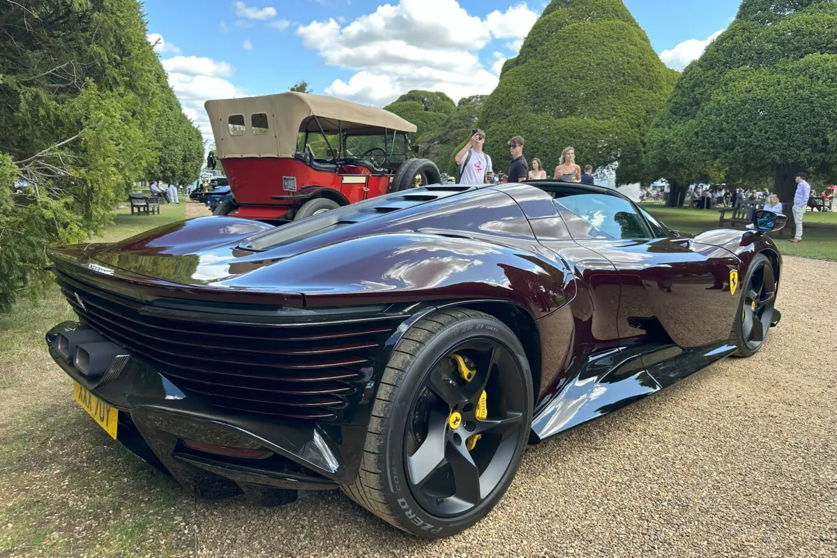 Concours of Elegance 2025 (2025 Ferrari SP3 Daytona Coupe - rear side view)