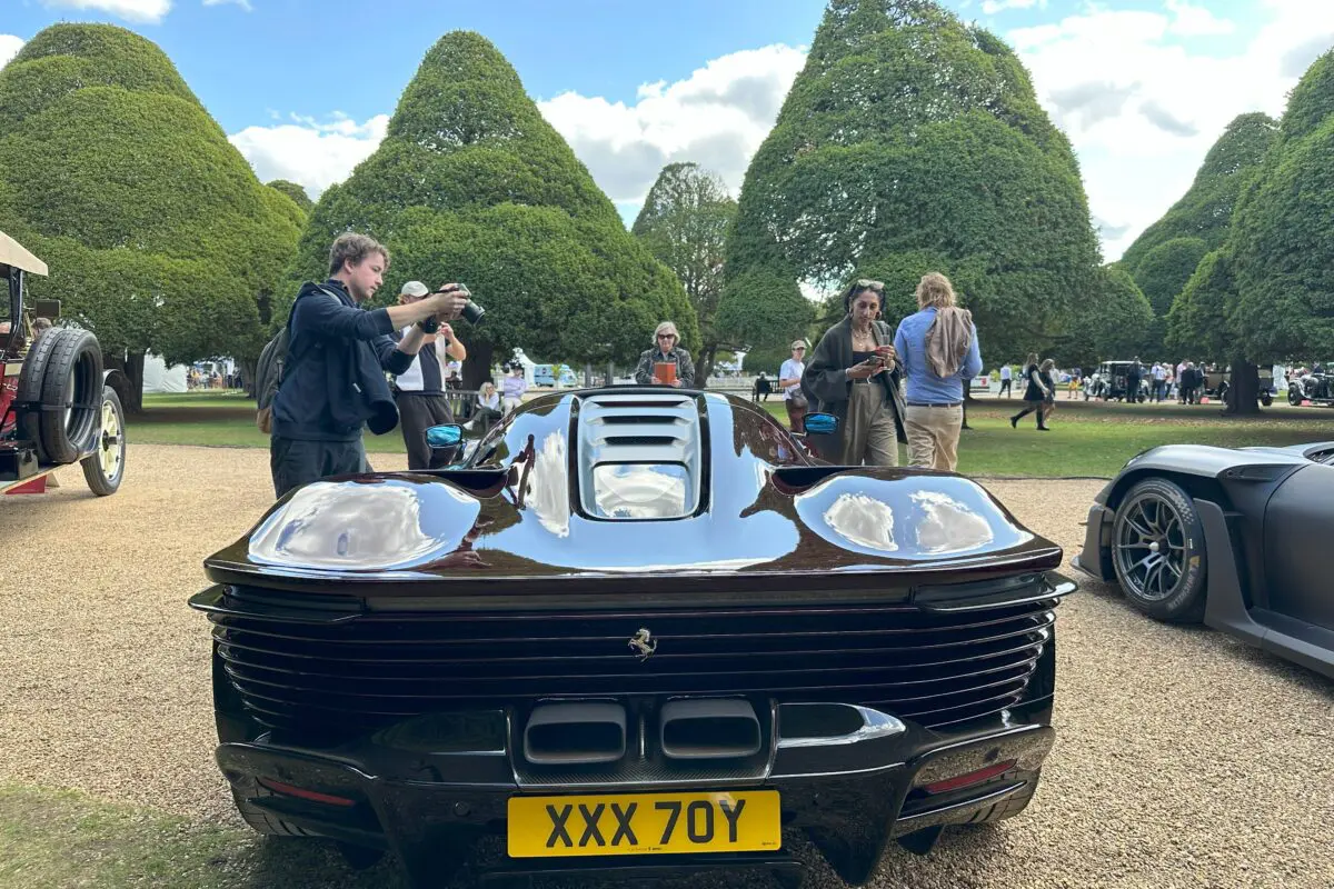 Concours of Elegance 2025 (2025 Ferrari SP3 Daytona Coupe - rear view)