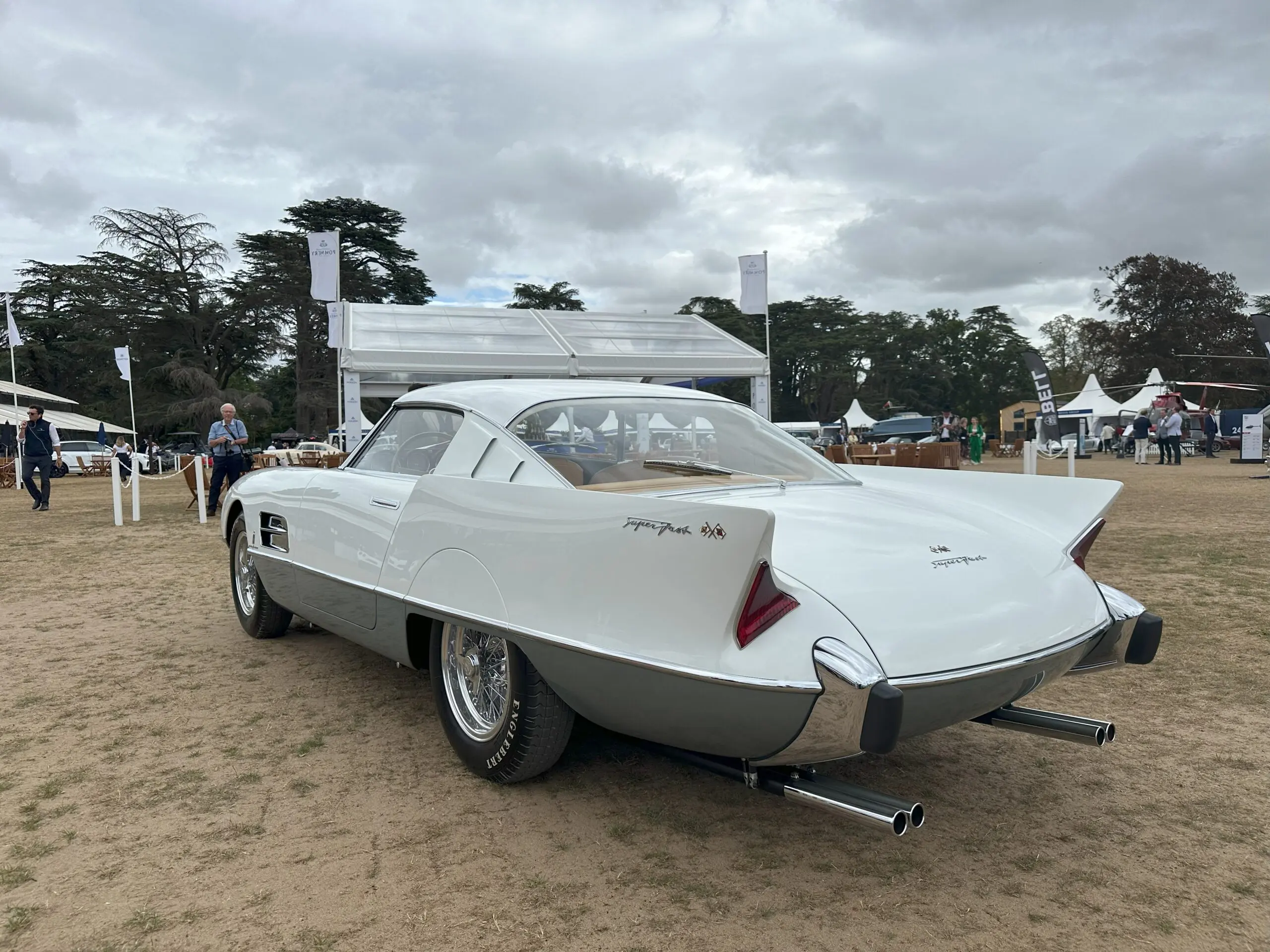 Salon Prive 2025 (1956 Ferrari 410 Superamerica Super Fast - rear side view)
