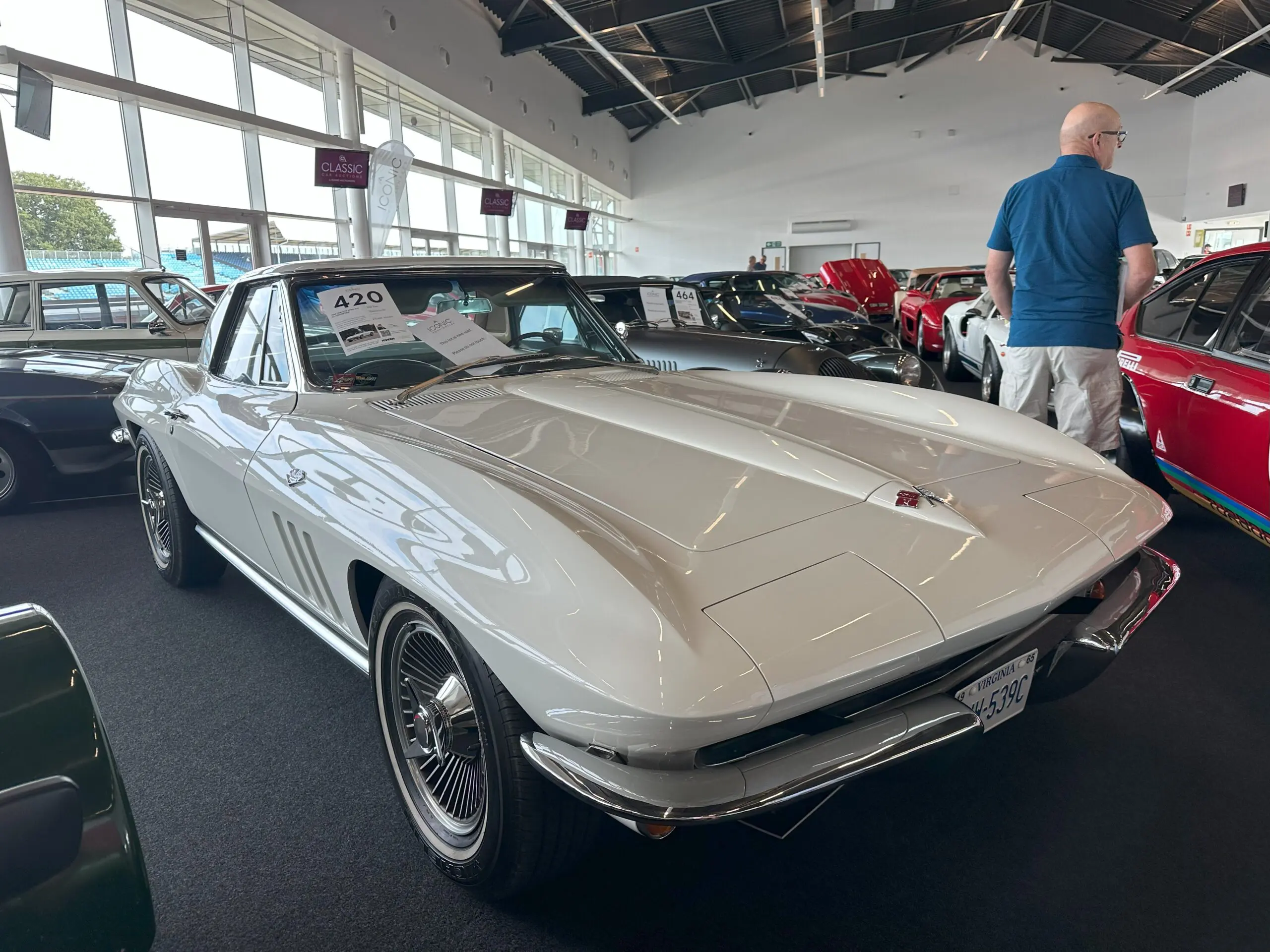 Silverstone Festival 2025 (1965 Corvette Stingray C2 Convertible - front side view)