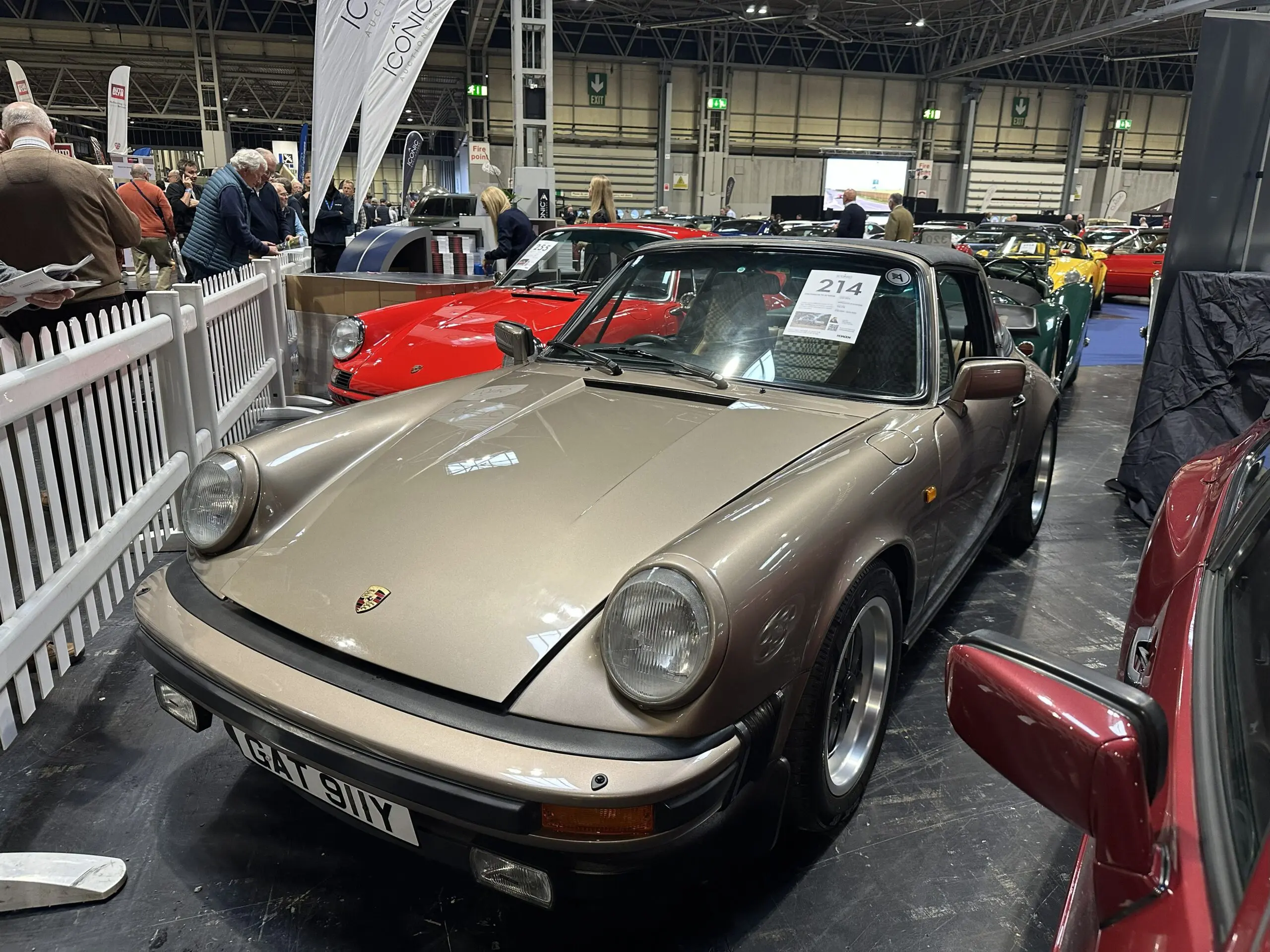 Classic Motor Show 2025 (1982 Porsche 911 SC Targa - front view)