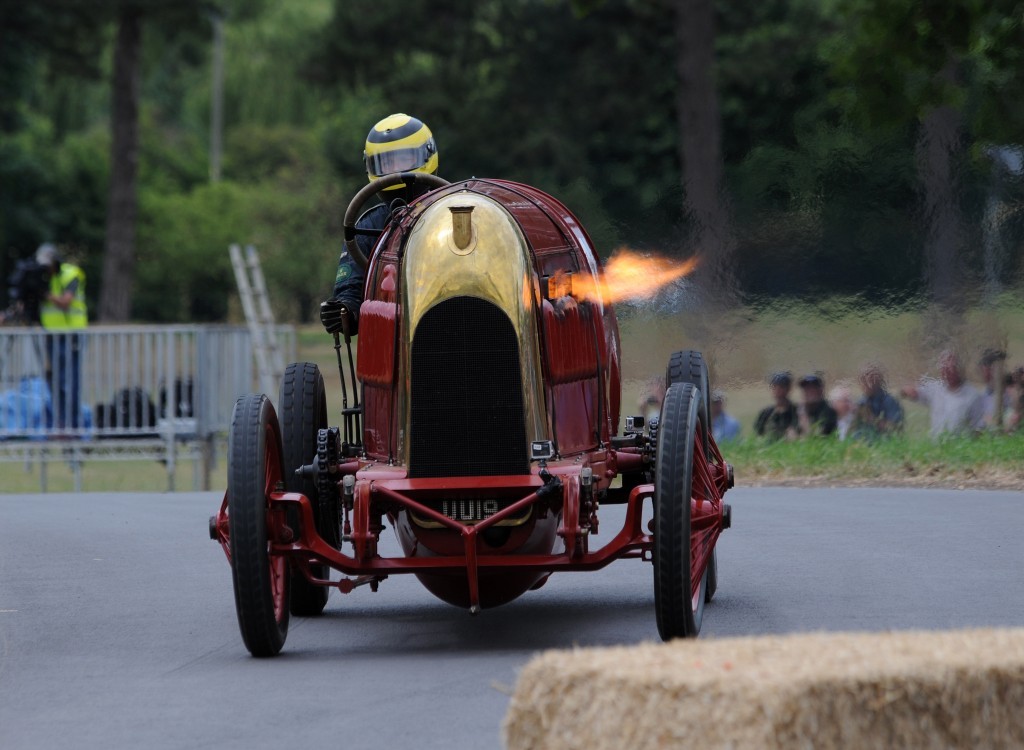 The Beast of Turin captivated the crowds at the Chateau Impney Hill Climb