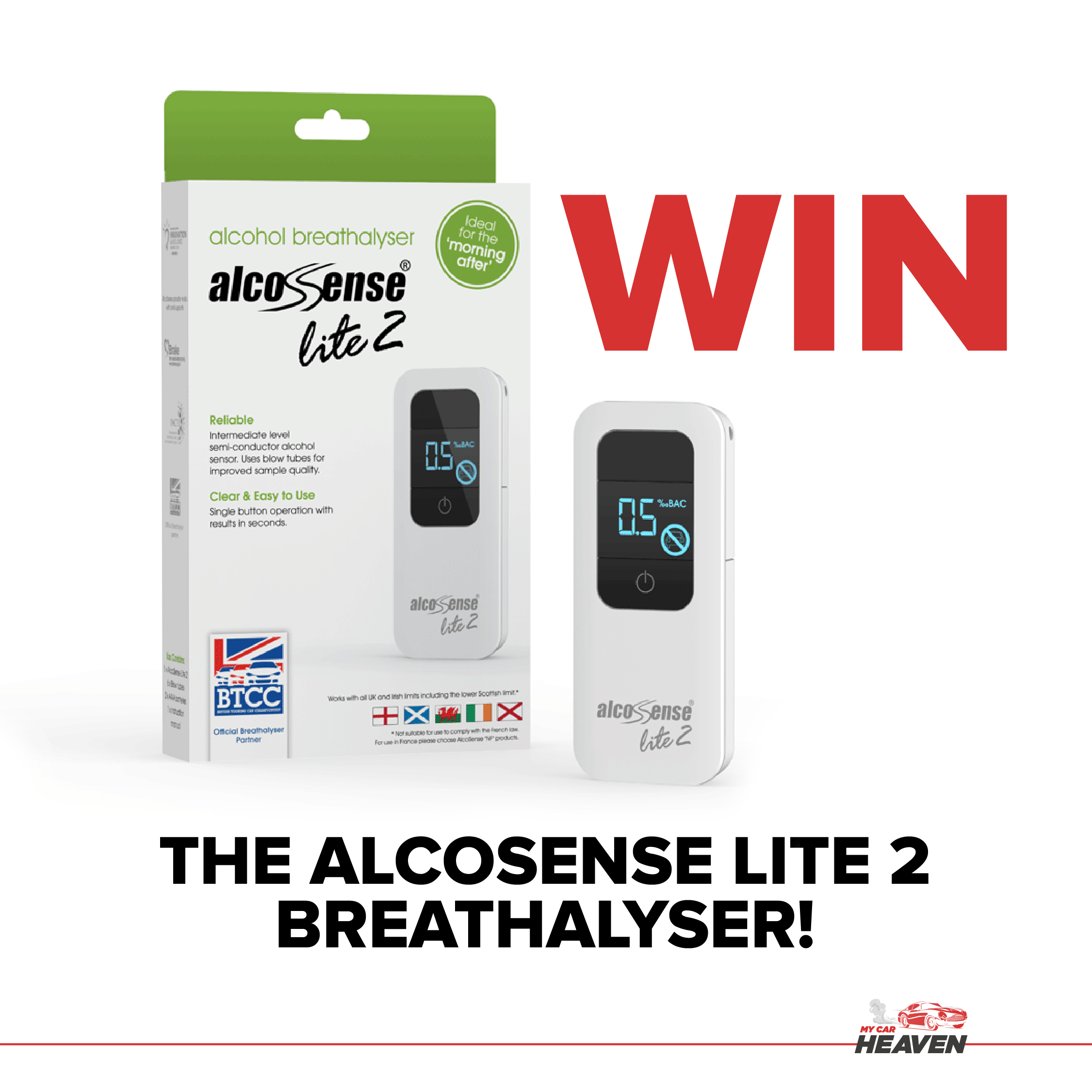 WIN an AlcoSense Lite 2 Breathalyser! - My Car Heaven