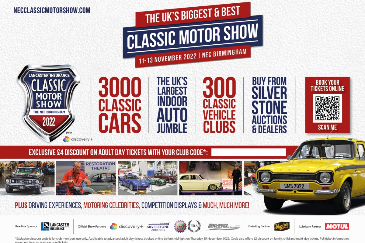 Classic Motor Show 2022 advert