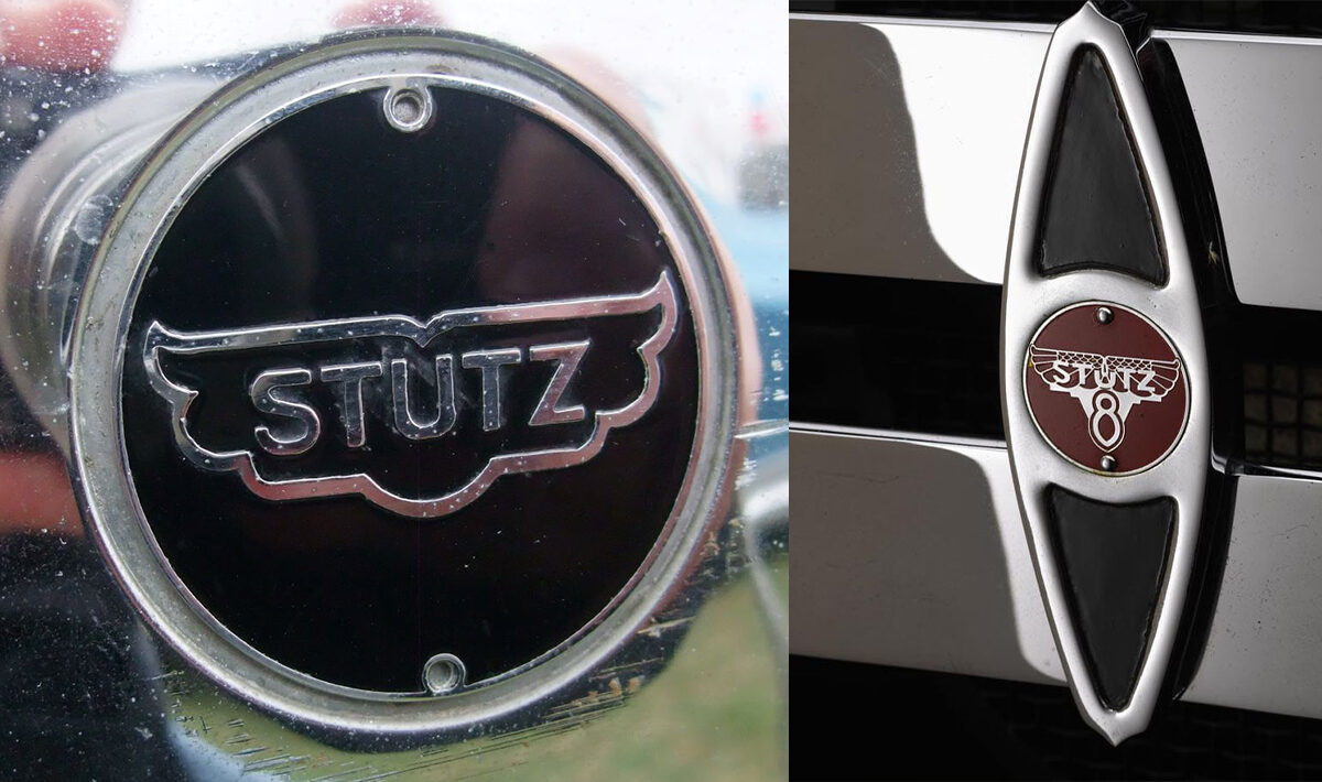 Stutz Model M bumper badge + hub