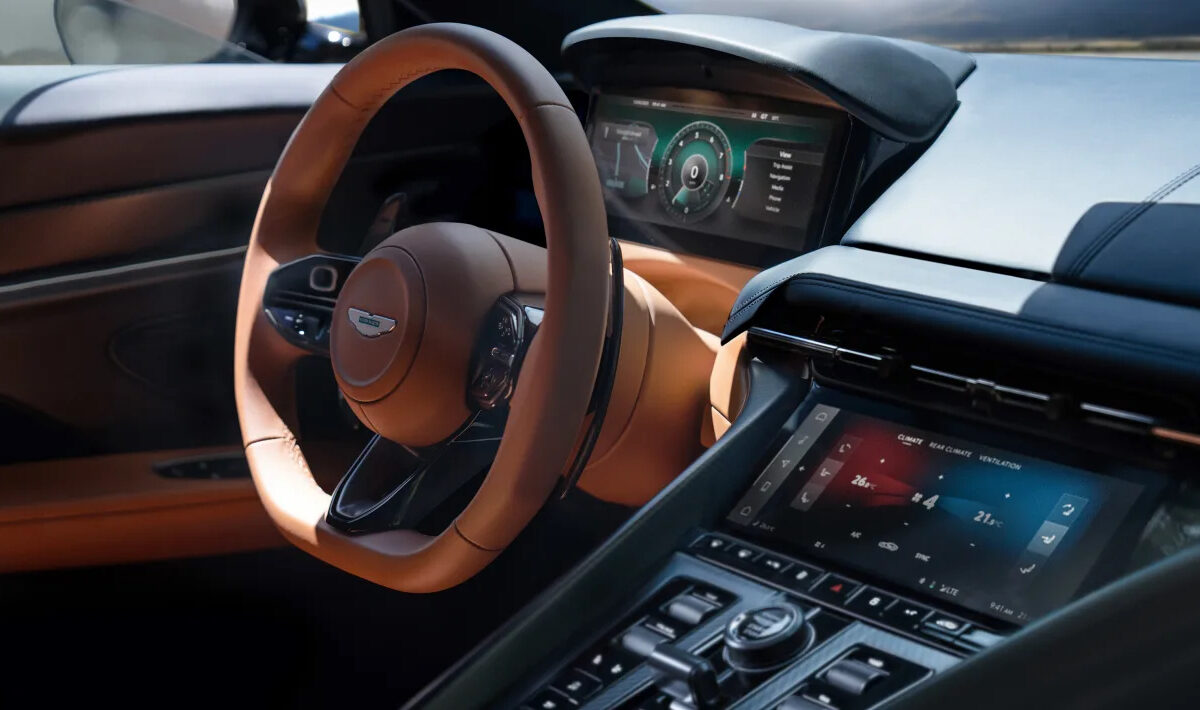 Aston Martin DB12 Steering Wheel Side View