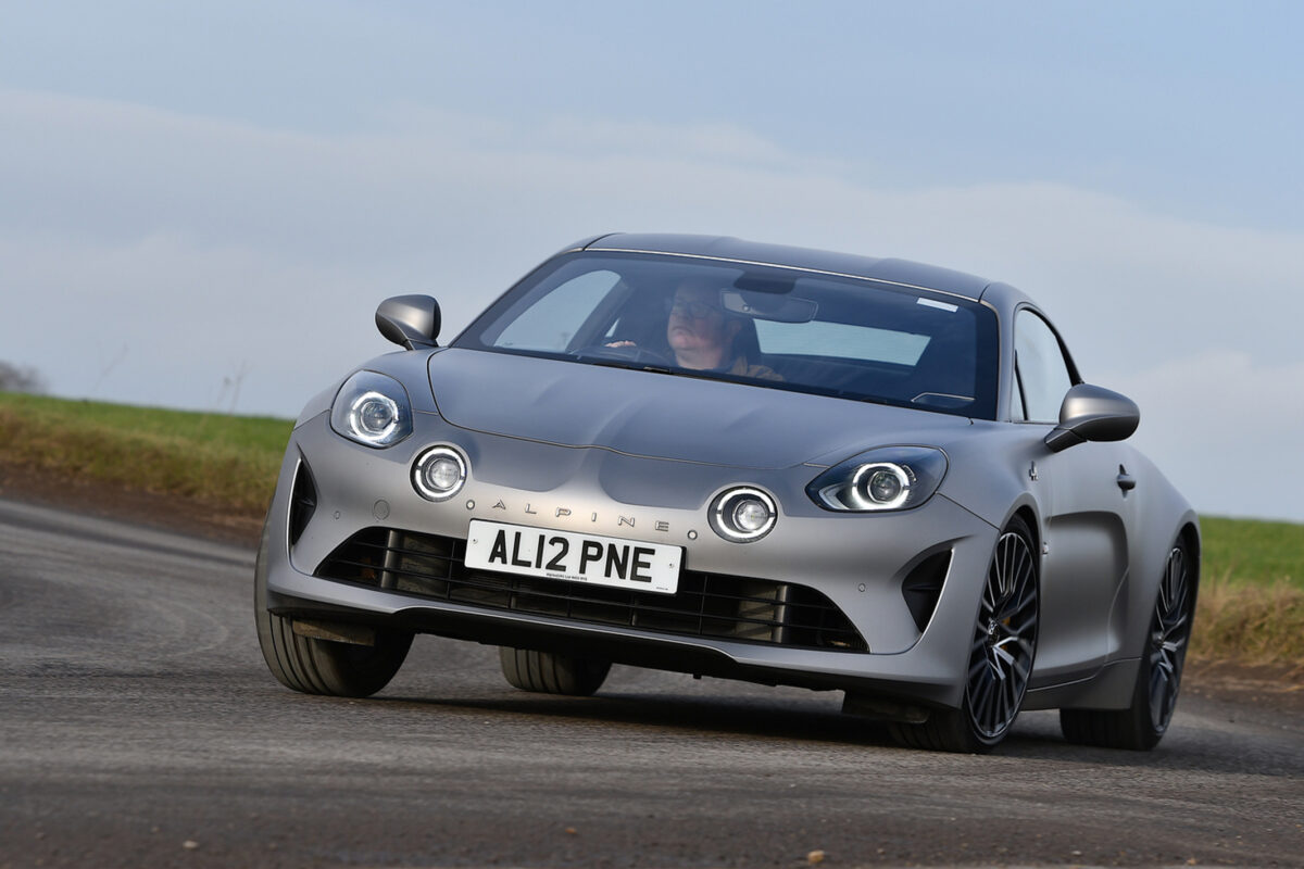 Alpine A110 Front On Road