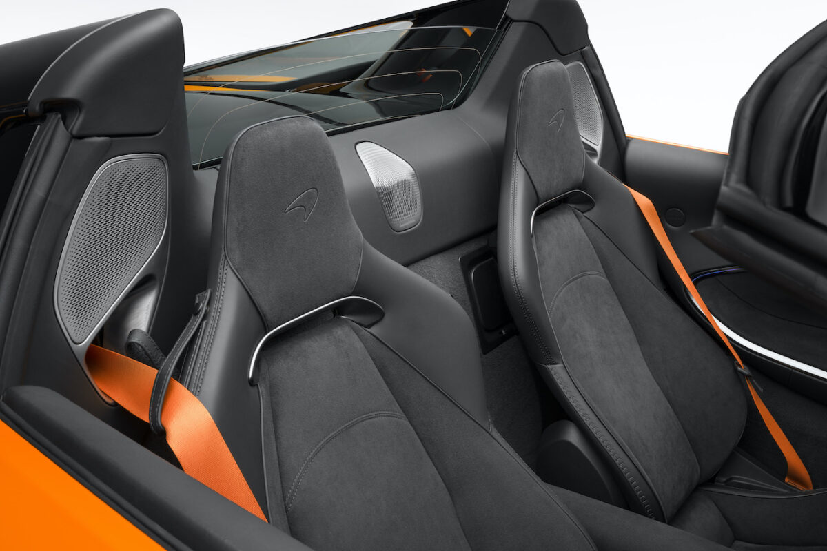McLaren Artura Spider Orange Seats