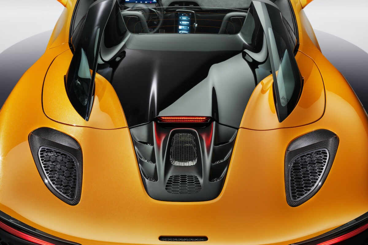 McLaren Artura Spider Orange Rear of Car