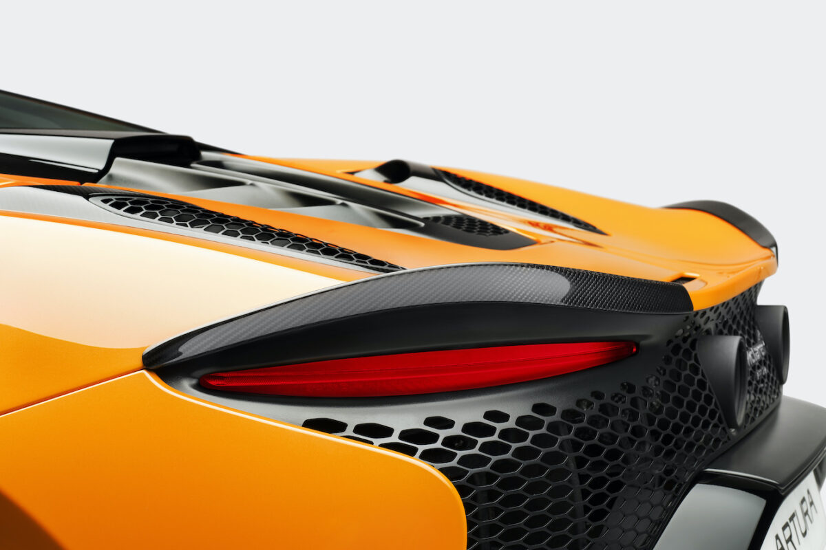 McLaren Artura Spider Orange Back Lights