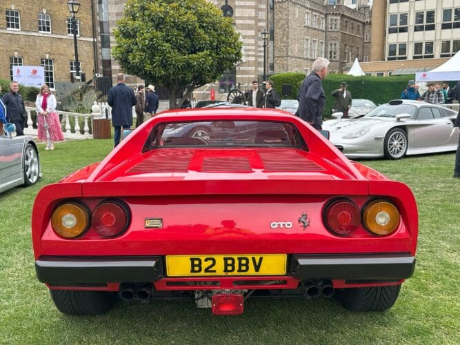 1985 Ferrari 288 GTO (rear view) at London Concours 2025