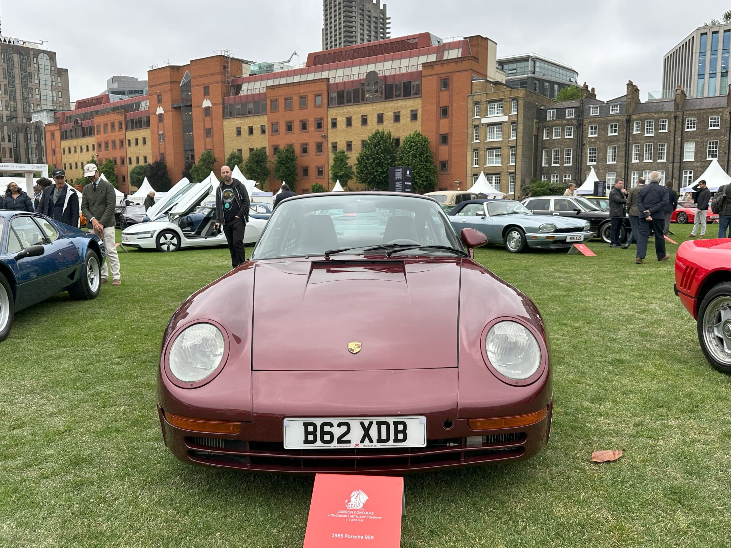 1985 Porsche 959 at London Concours 2025 (front view)