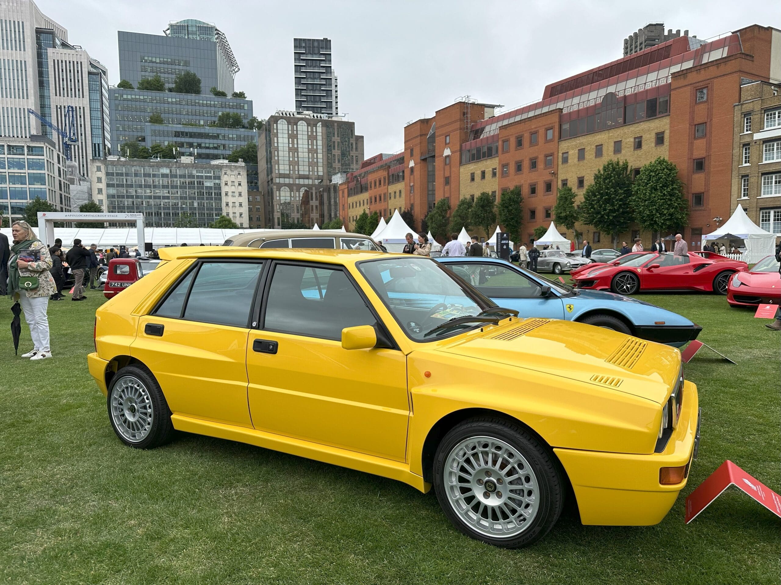 London Concours 2025 (1994 Lancia Delta HF Integrale Evolution II Giallo Ginestra)