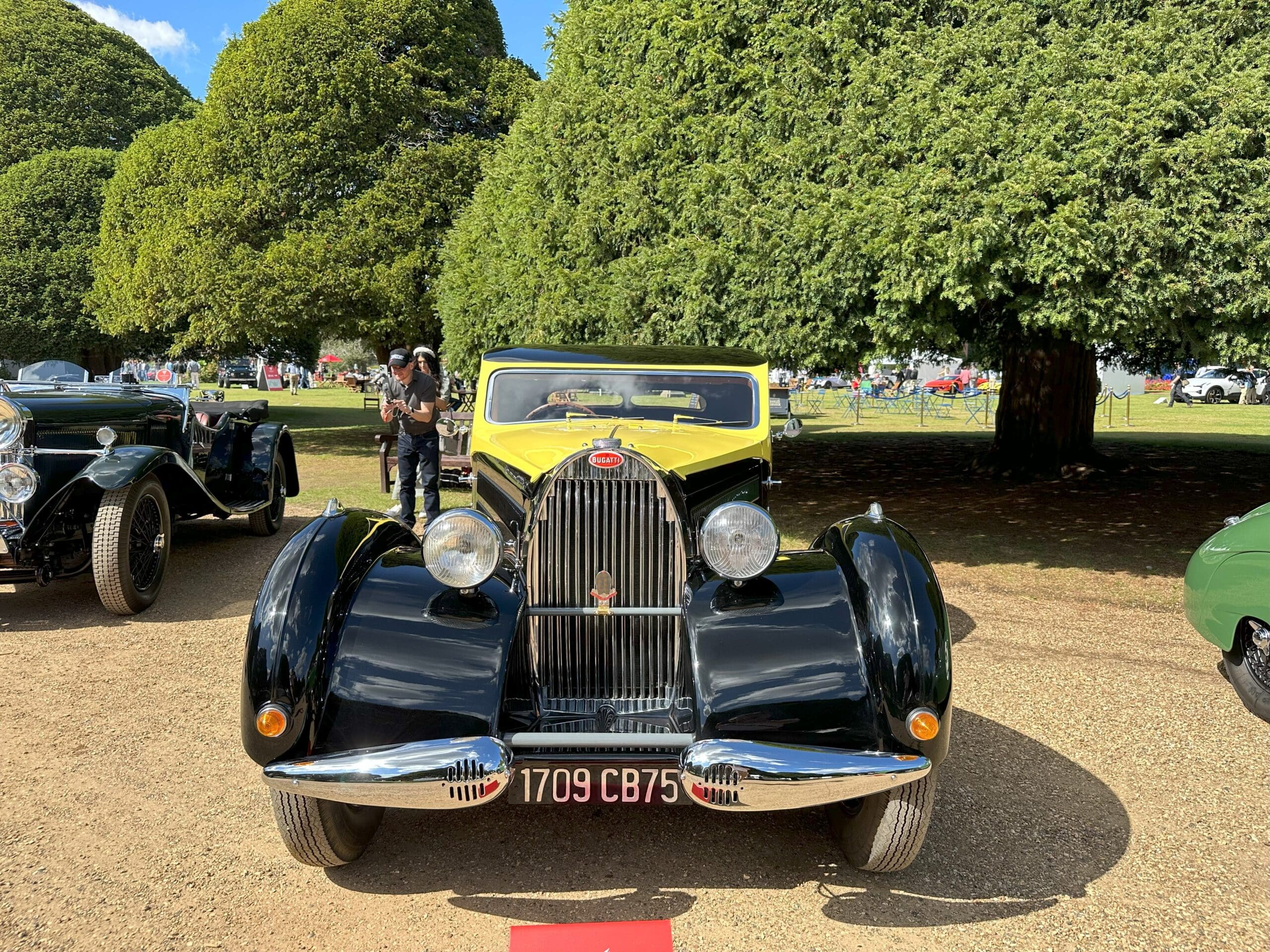 Concours of Elegance 2025 (1940 Bugatti Type 57 Atalante -front view)