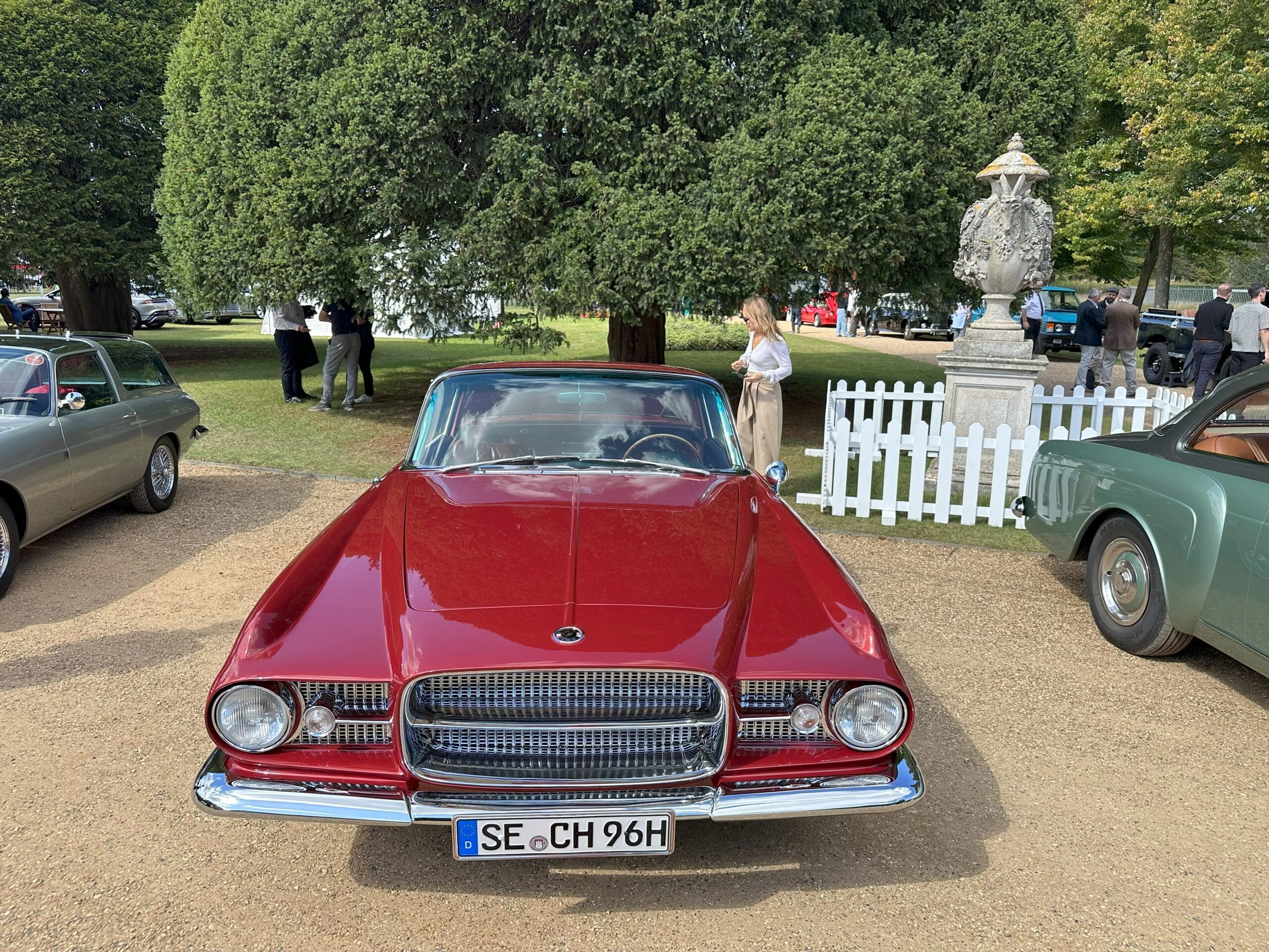 Concours of Elegance 2025 (1961 Ghia L 6.4 Coupe - high front view)