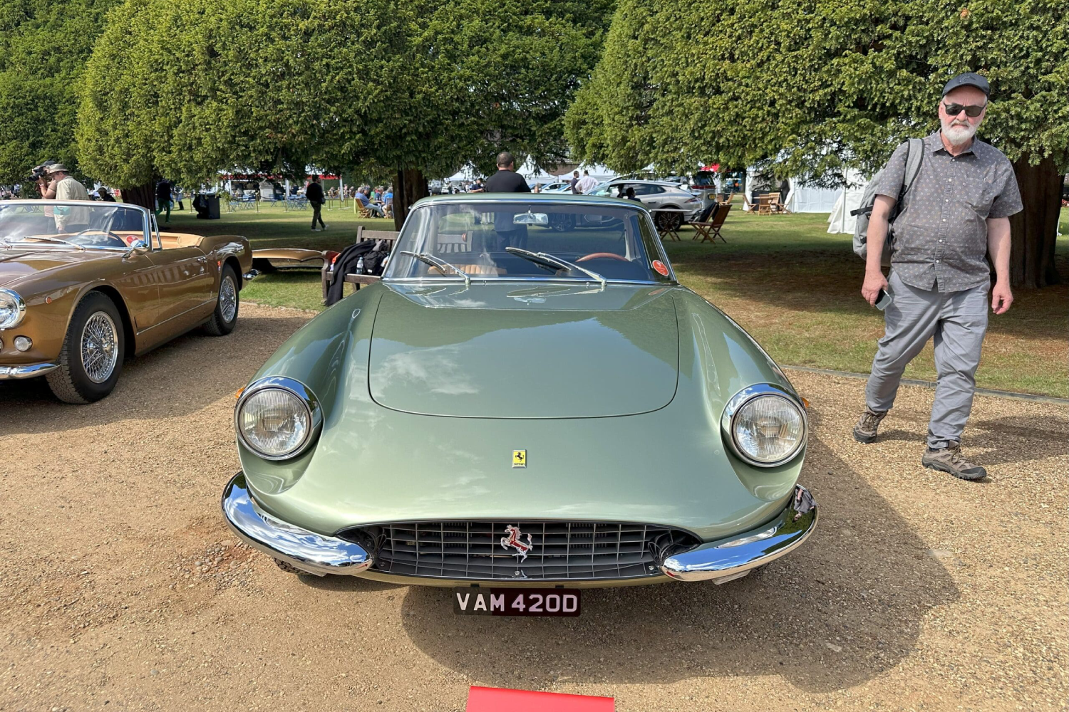 Concours-of-Elegance-2025-1966-Ferrari-330-GTC-front-view-scaled