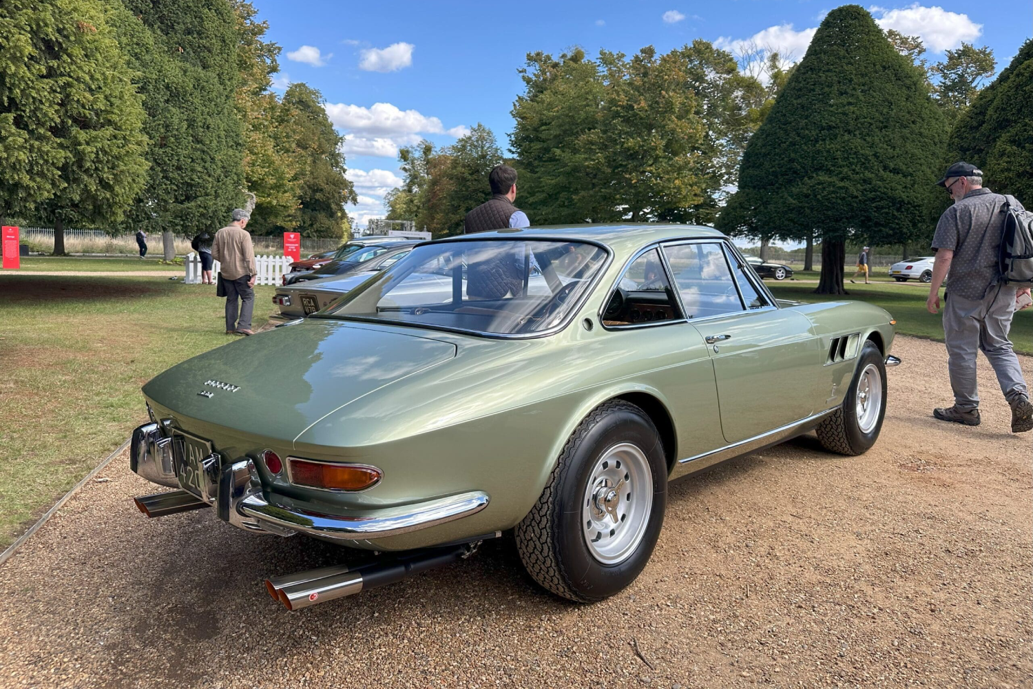 Concours-of-Elegance-2025-1966-Ferrari-330-GTC-rear-side-view-scaled