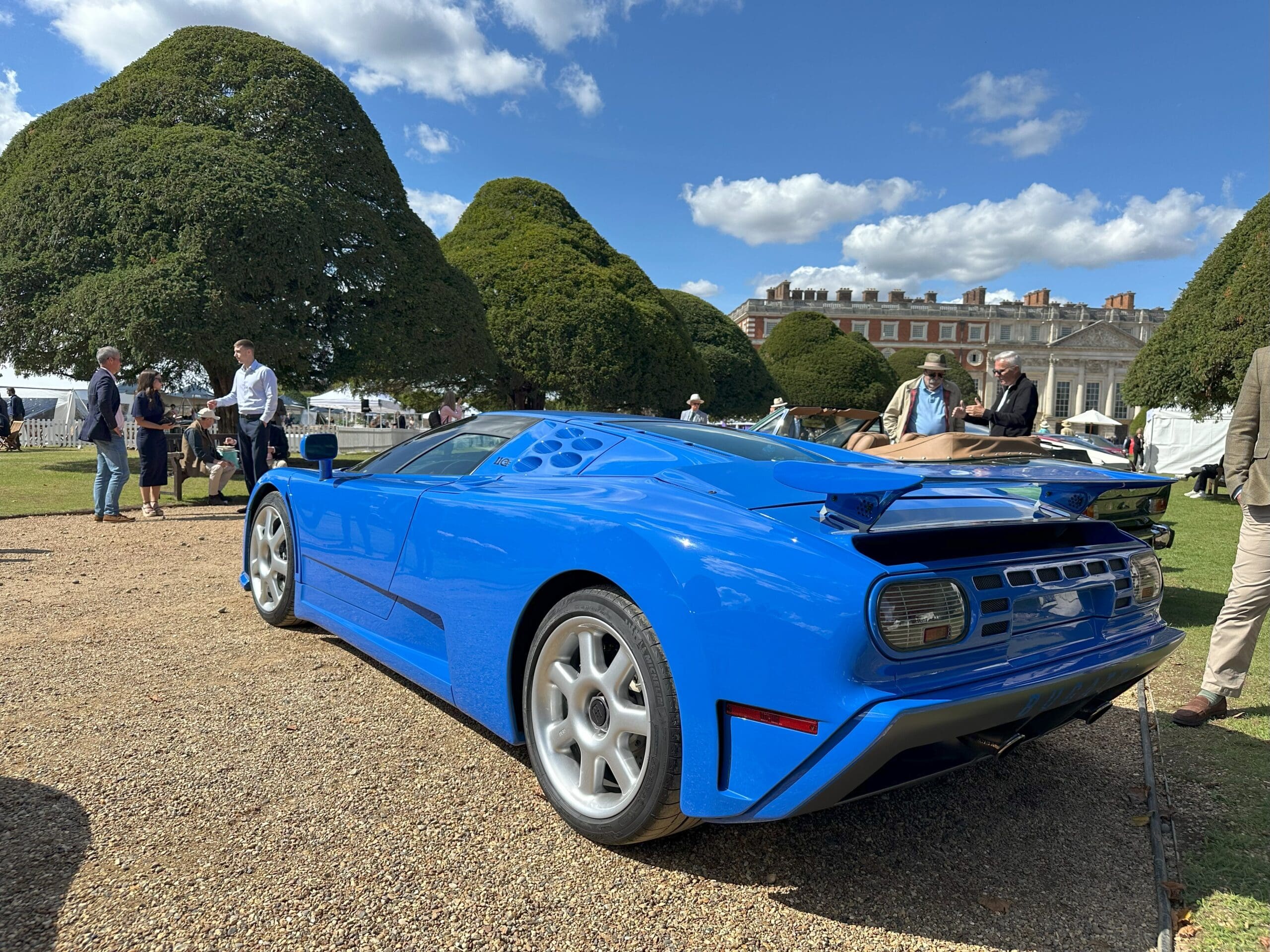 Concours of Elegance 2025 (1994 Bugatti EB110 America - rear side view)