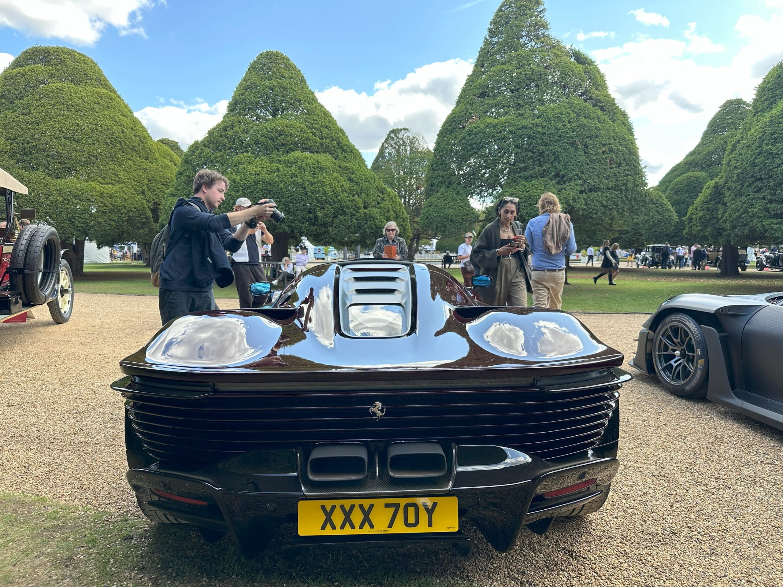 Concours of Elegance 2025 (2025 Ferrari SP3 Daytona Coupe - rear view)