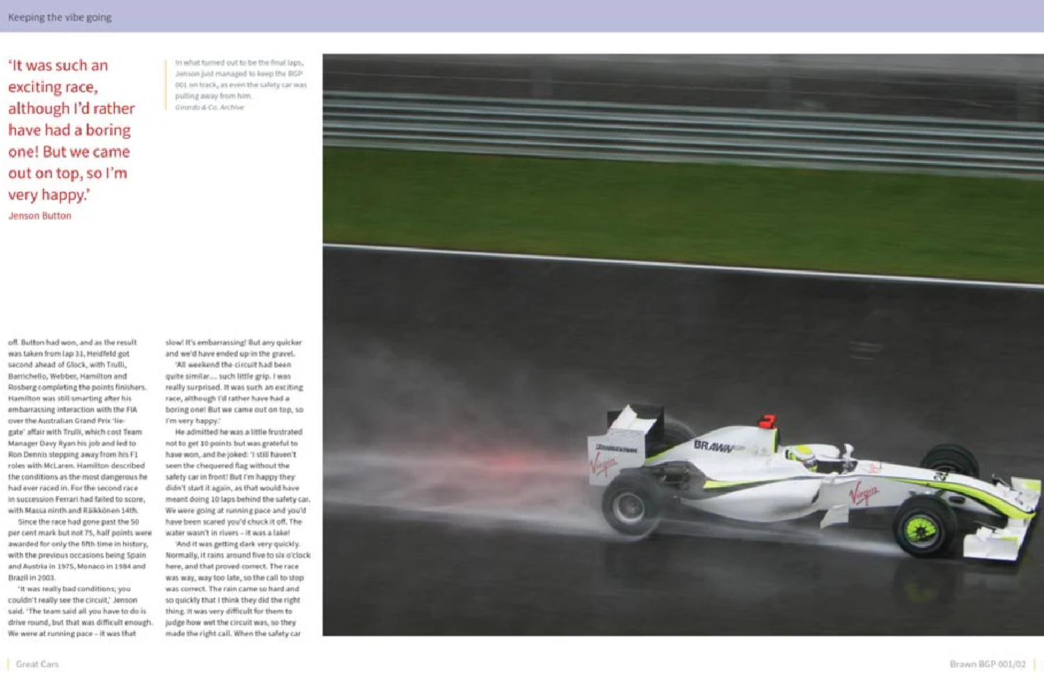 Brawn BGP 001-02 – The Autobiography of Jenson Button’s World Championship Winner.