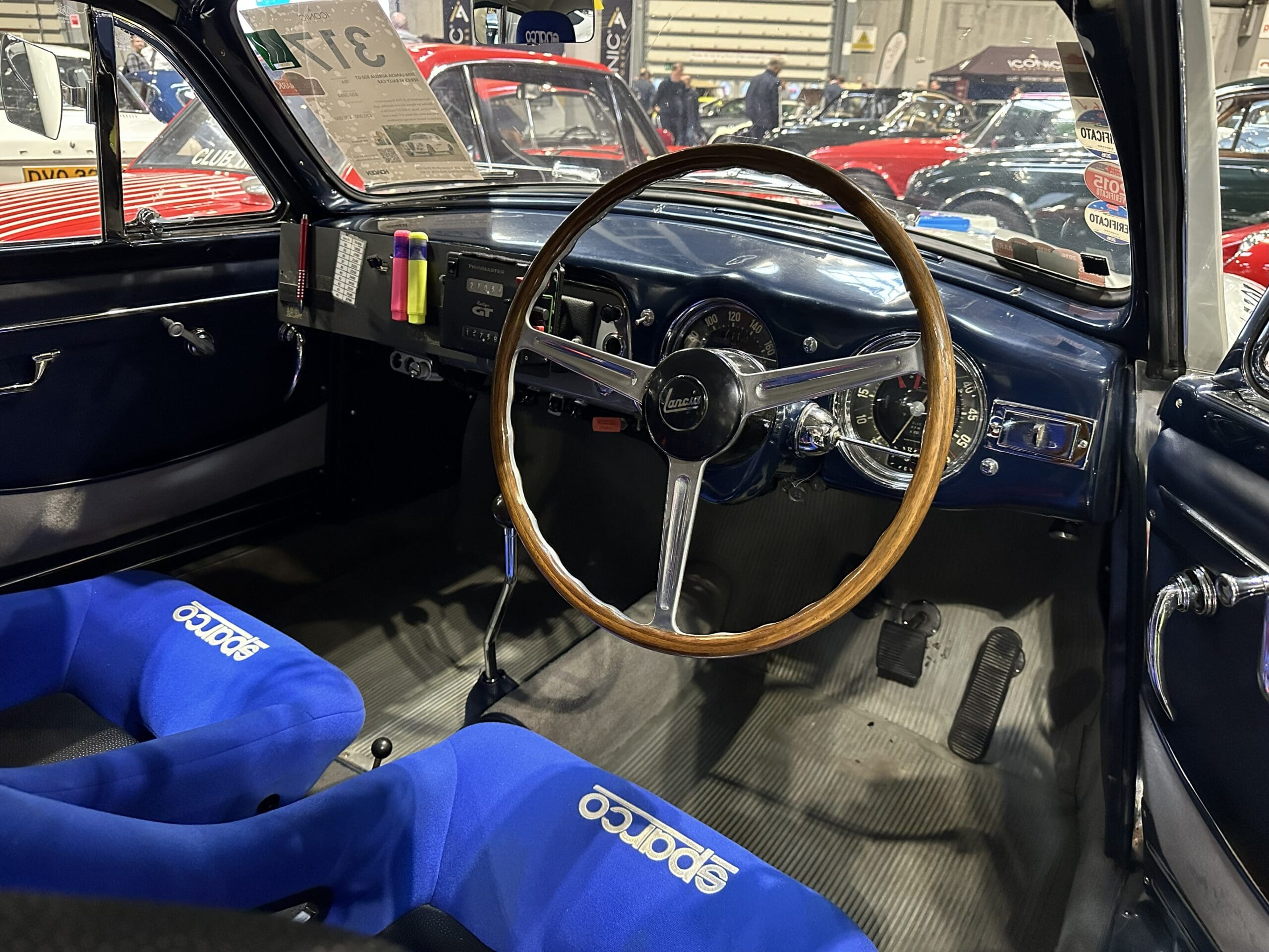 Classic Motor Show 2025 (1956 Lancia Aurelia B20 GT Series VI Rally Car - interior)