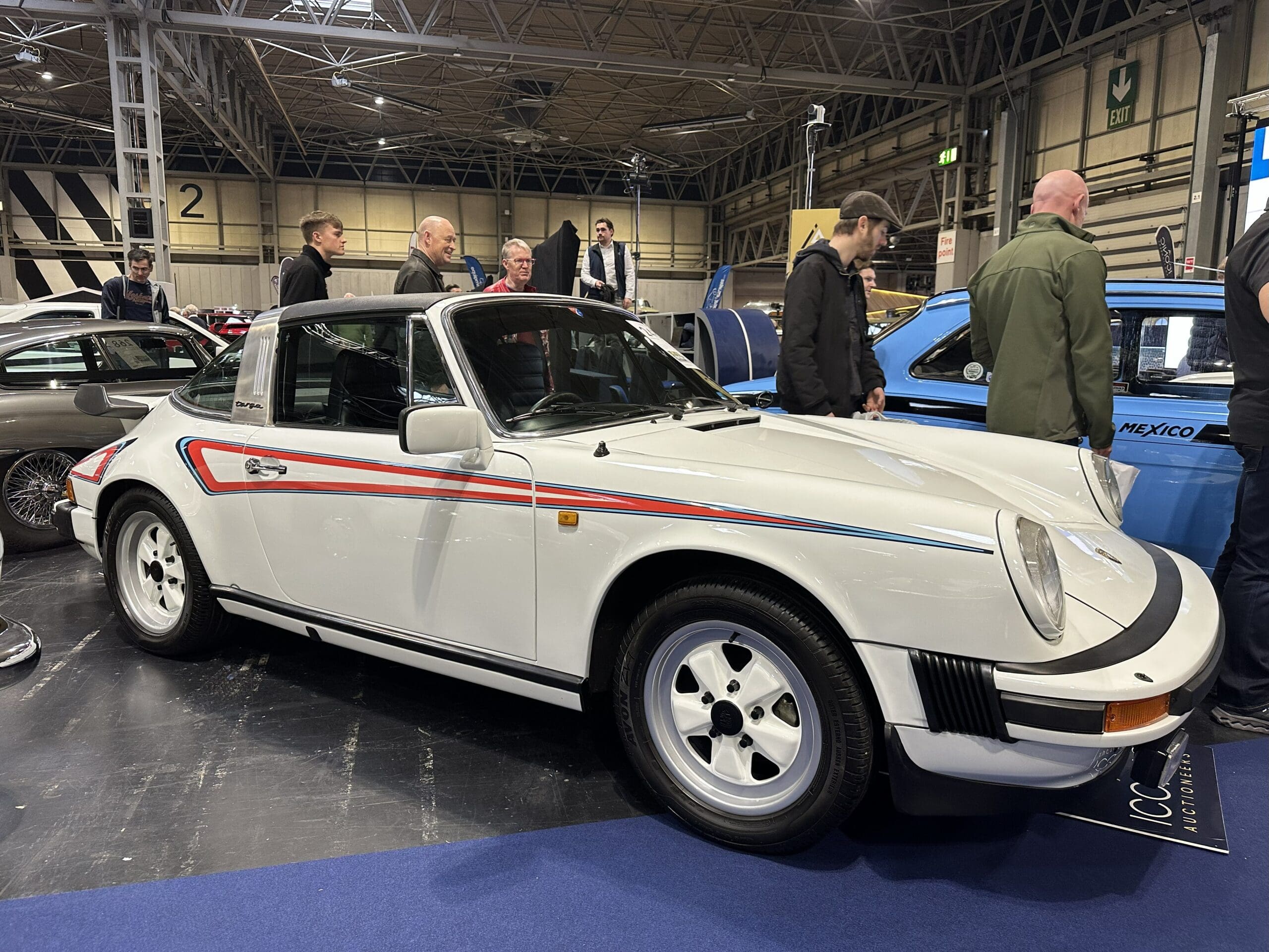 Classic Motor Show 2025 (1979 Porsche 911 SC Targa - front side view)