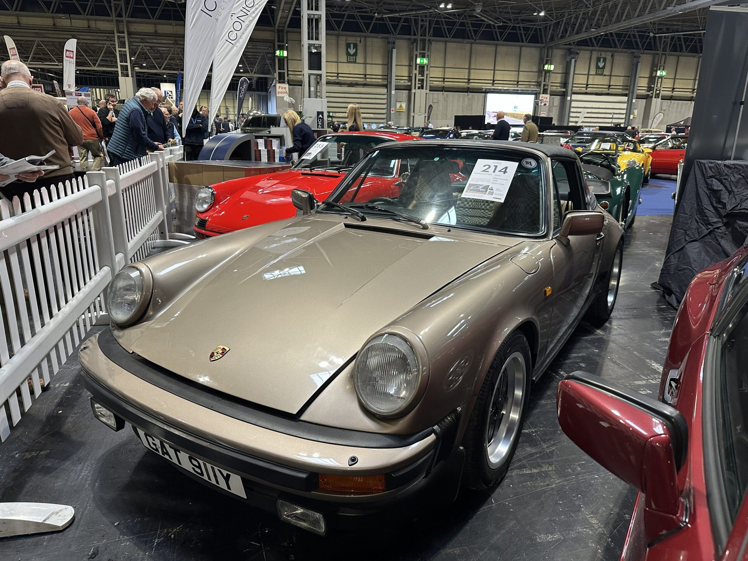 Classic Motor Show 2025 (1982 Porsche 911 SC Targa - front view)