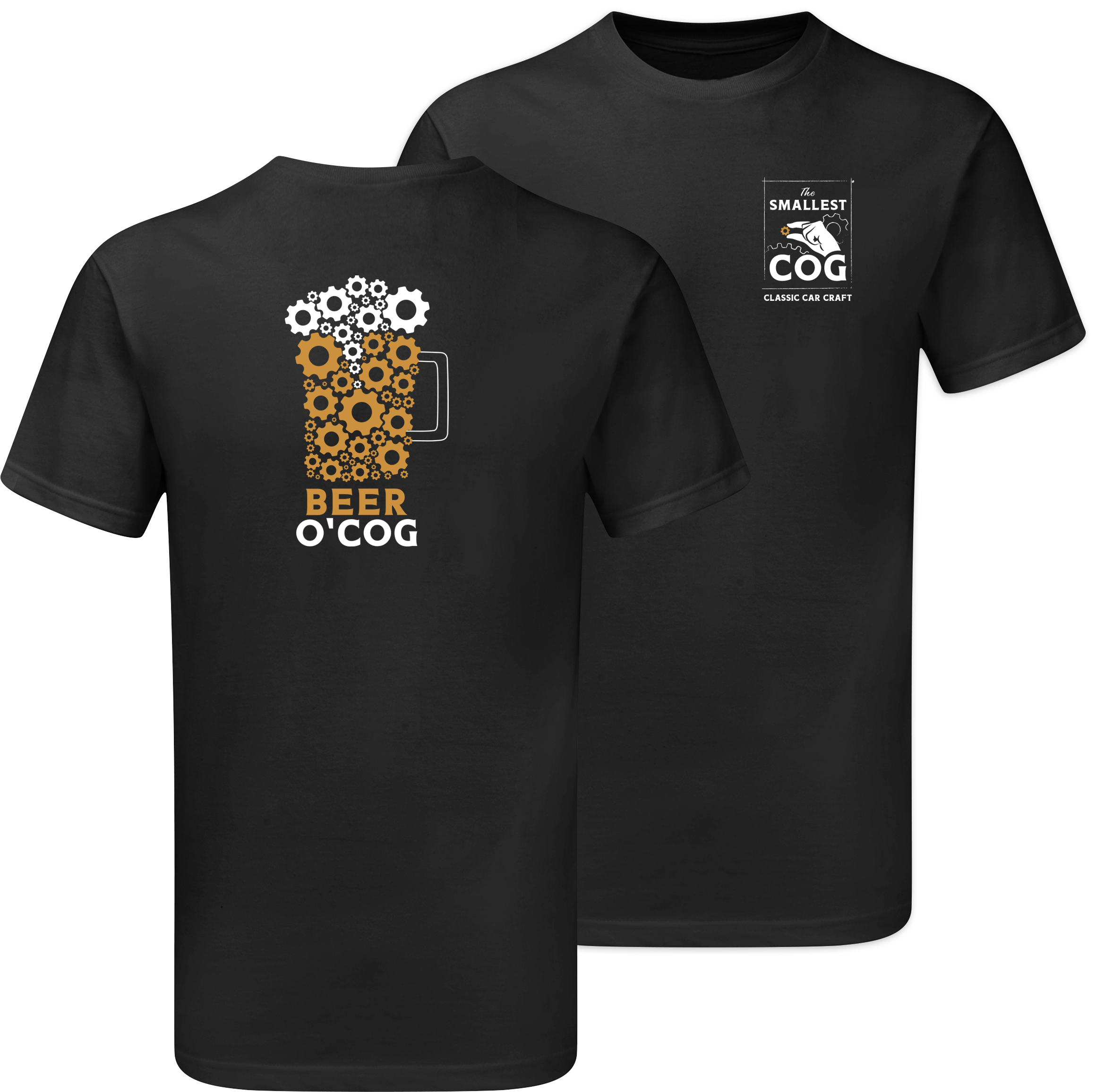Smallest Cog T-Shirt -Beer-o'cog-black