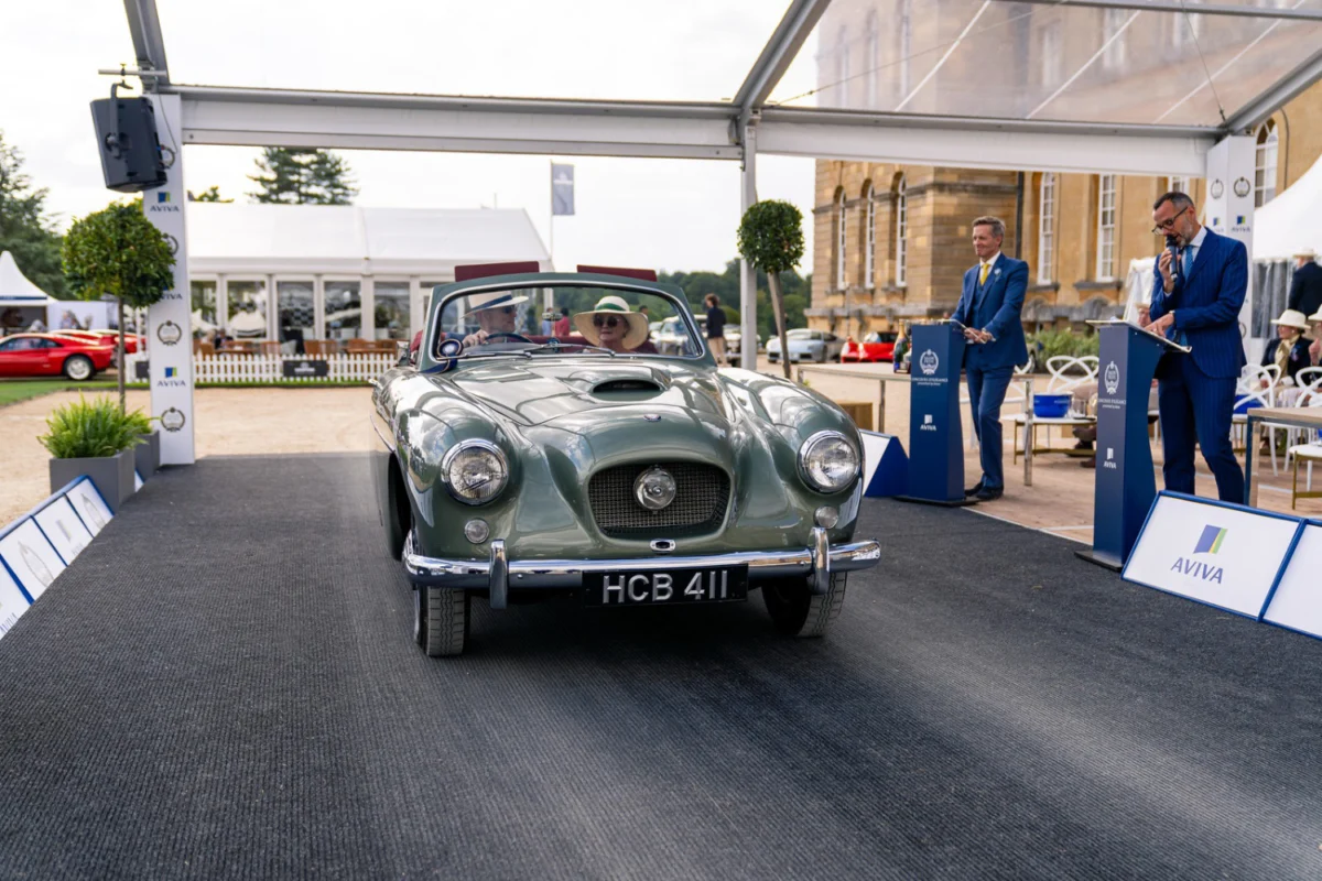 1956 Bristol 405 Drophead Coupé by ED Abbott Ltd receiving an Honourable Mention at the 2022 Concours