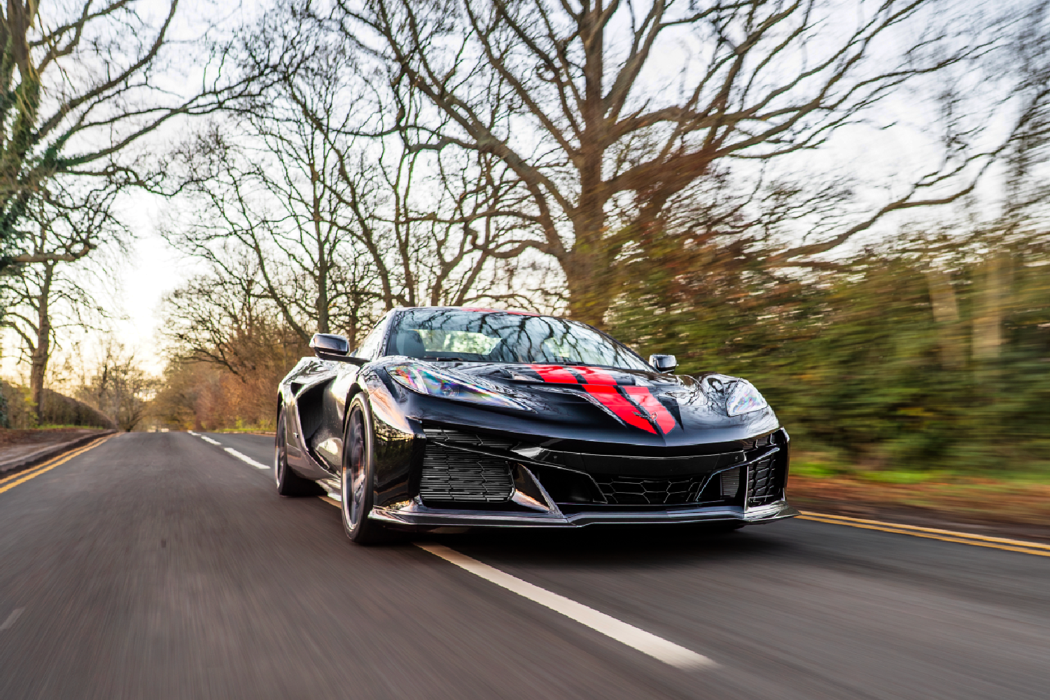 Corvette ZR1 - Black - 1st in Europe - front right view