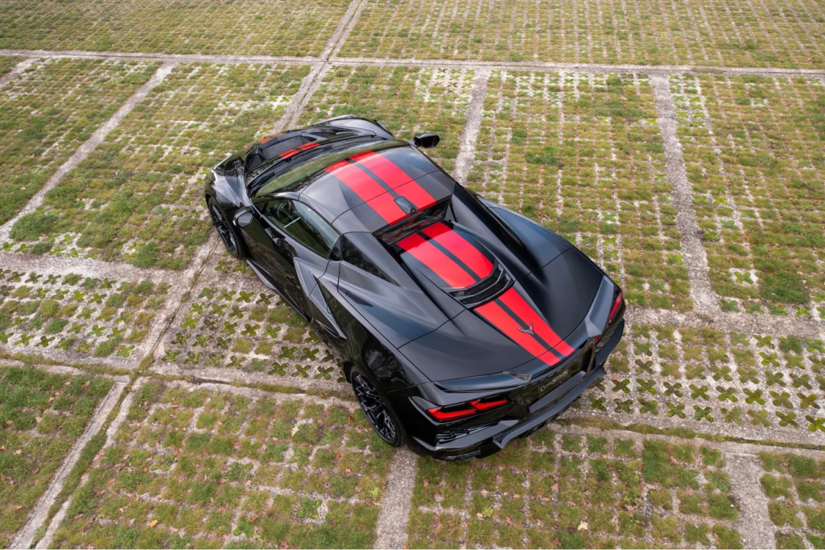 Corvette ZR1 - Black - 1st in Europe - rear top view