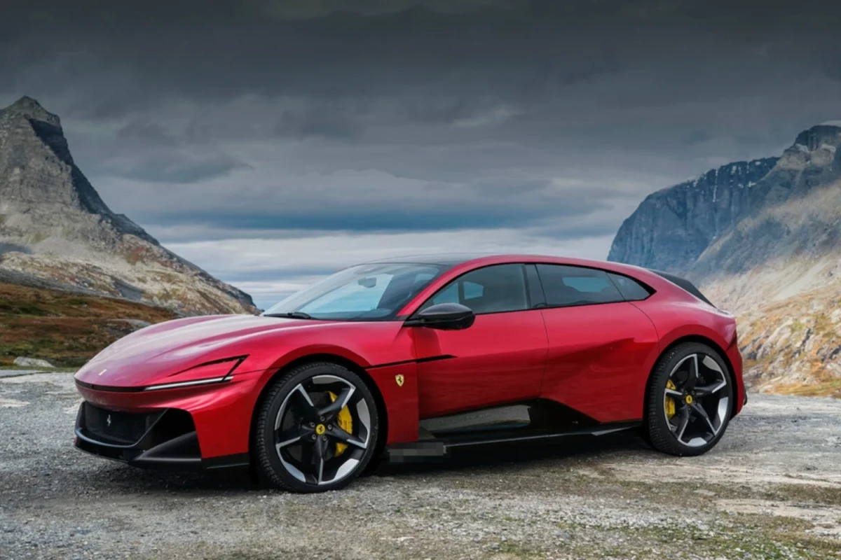 Ferrari Elettrica 2026 - front left view