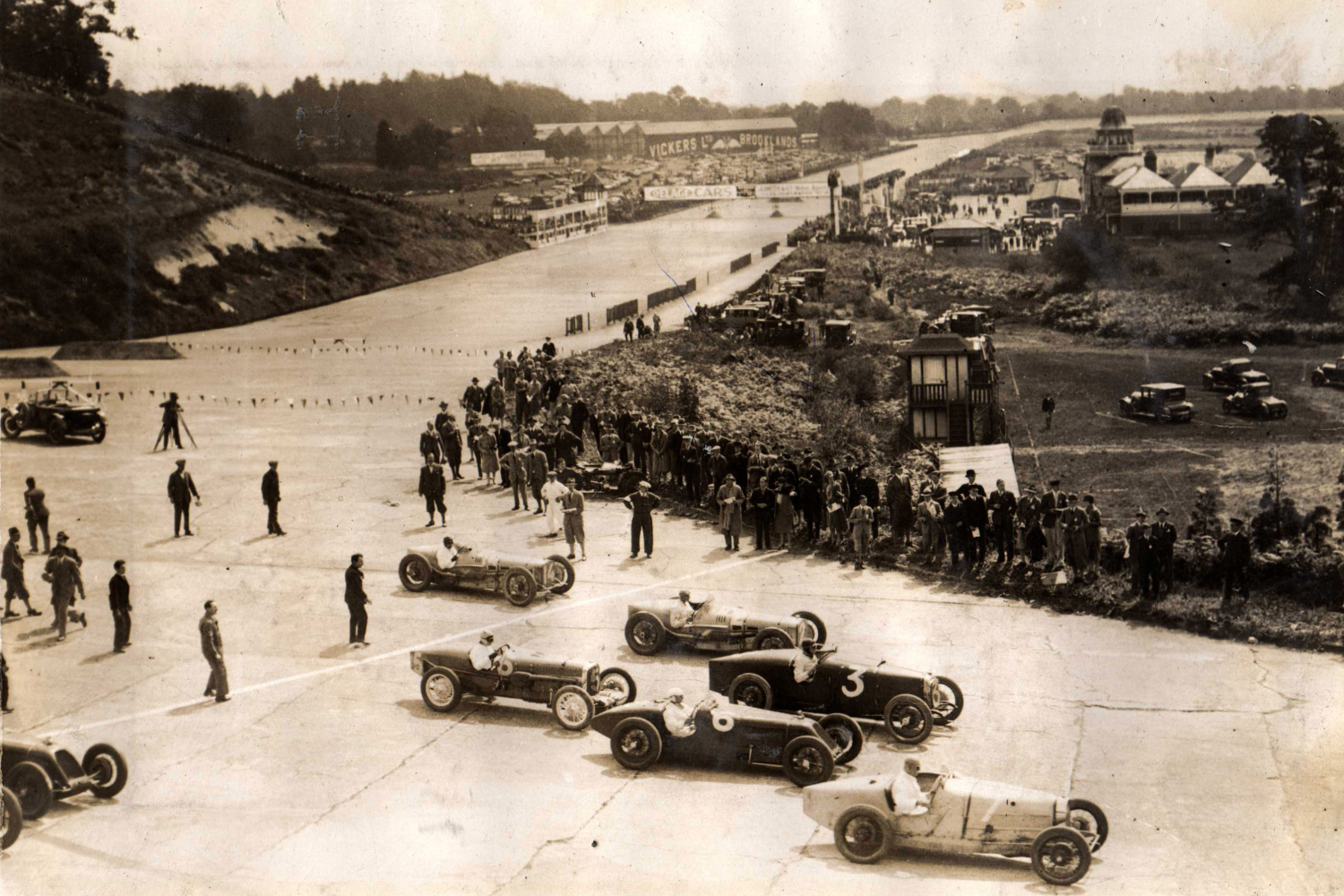 Britain's very first Grand Prix - racing cars