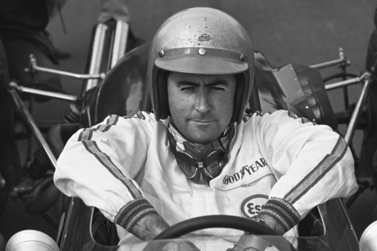 Brabham sits in his BT18 for the F2 Sunday Mirror Trophy, April 1966.
