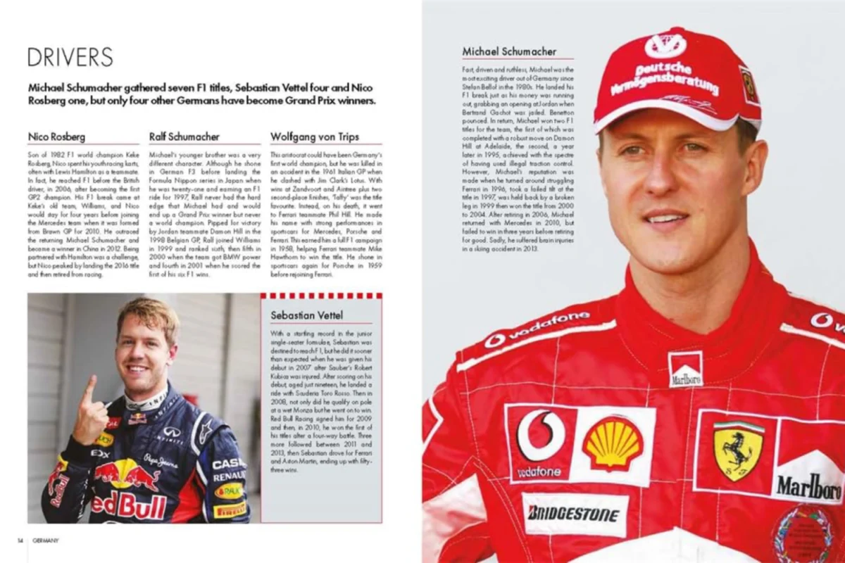 F1 Racing - The Ultimate Companion - 75th Anniversary Edition - book cover. Drivers, page 14