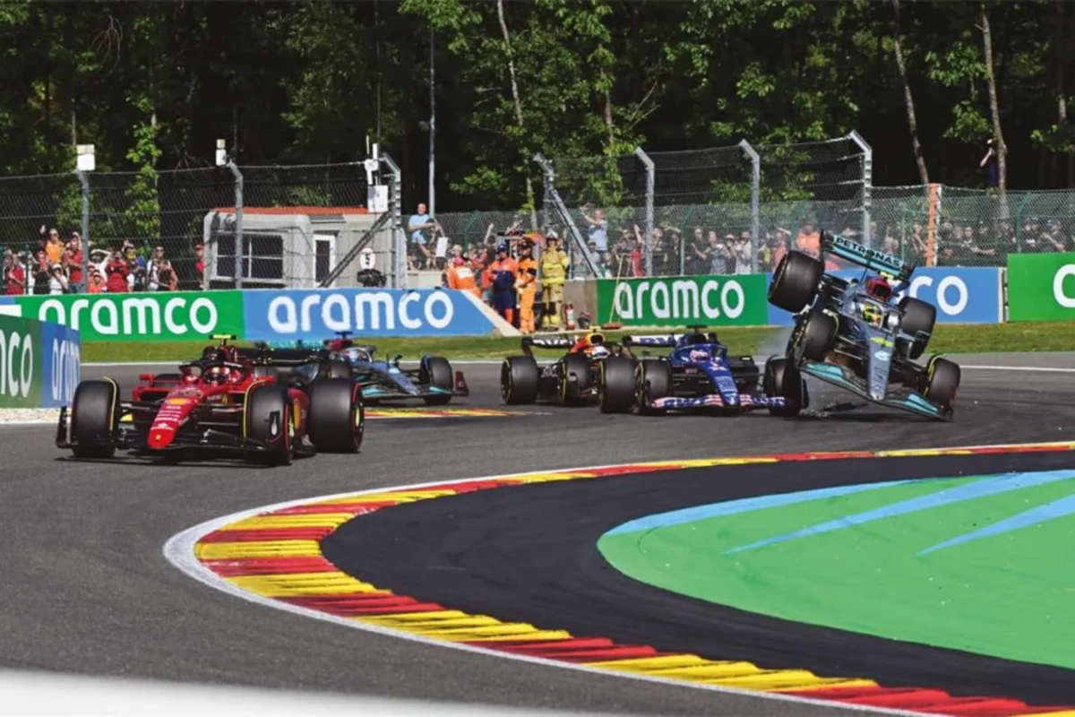 F1 Racing - The Ultimate Companion - 75th Anniversary Edition - book cover. F1 cars