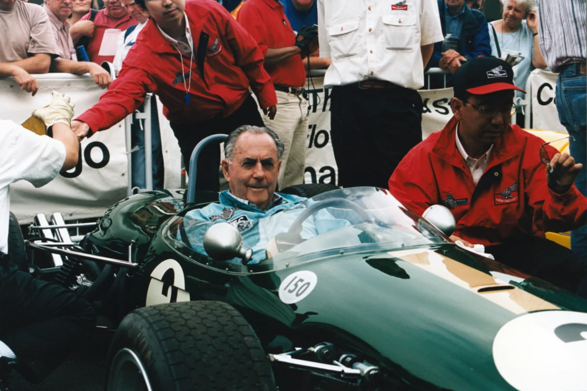 Jack Brabham at Goodwood. Ph. by Goodwood